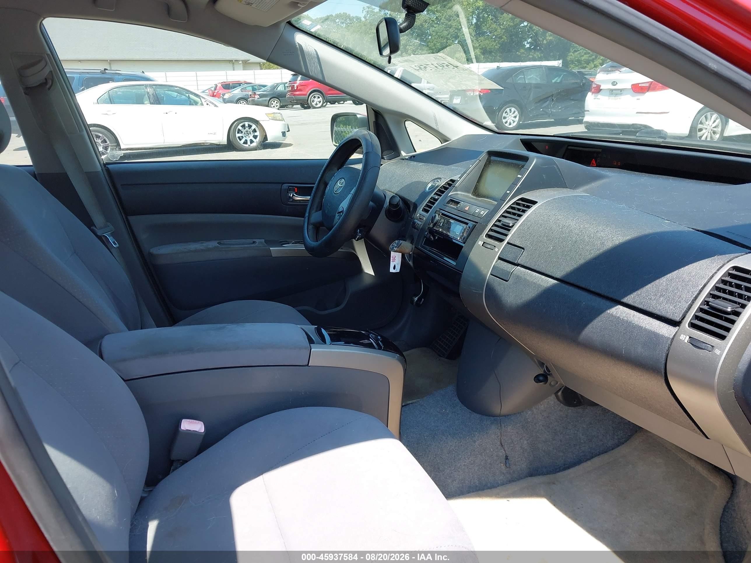 2009 Toyota Prius   Красный vin: JTDKB20U593542000