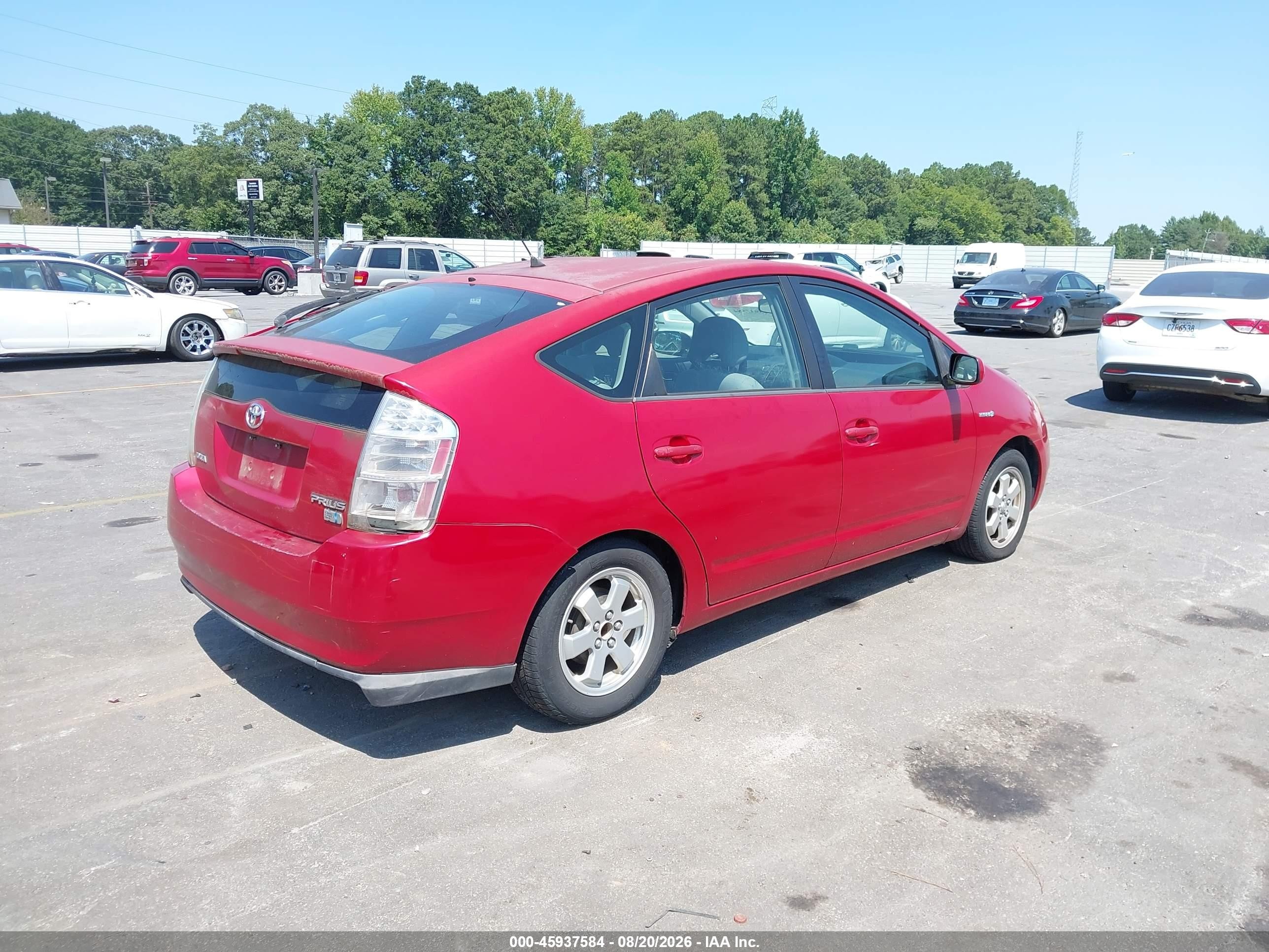 2009 Toyota Prius   Красный vin: JTDKB20U593542000