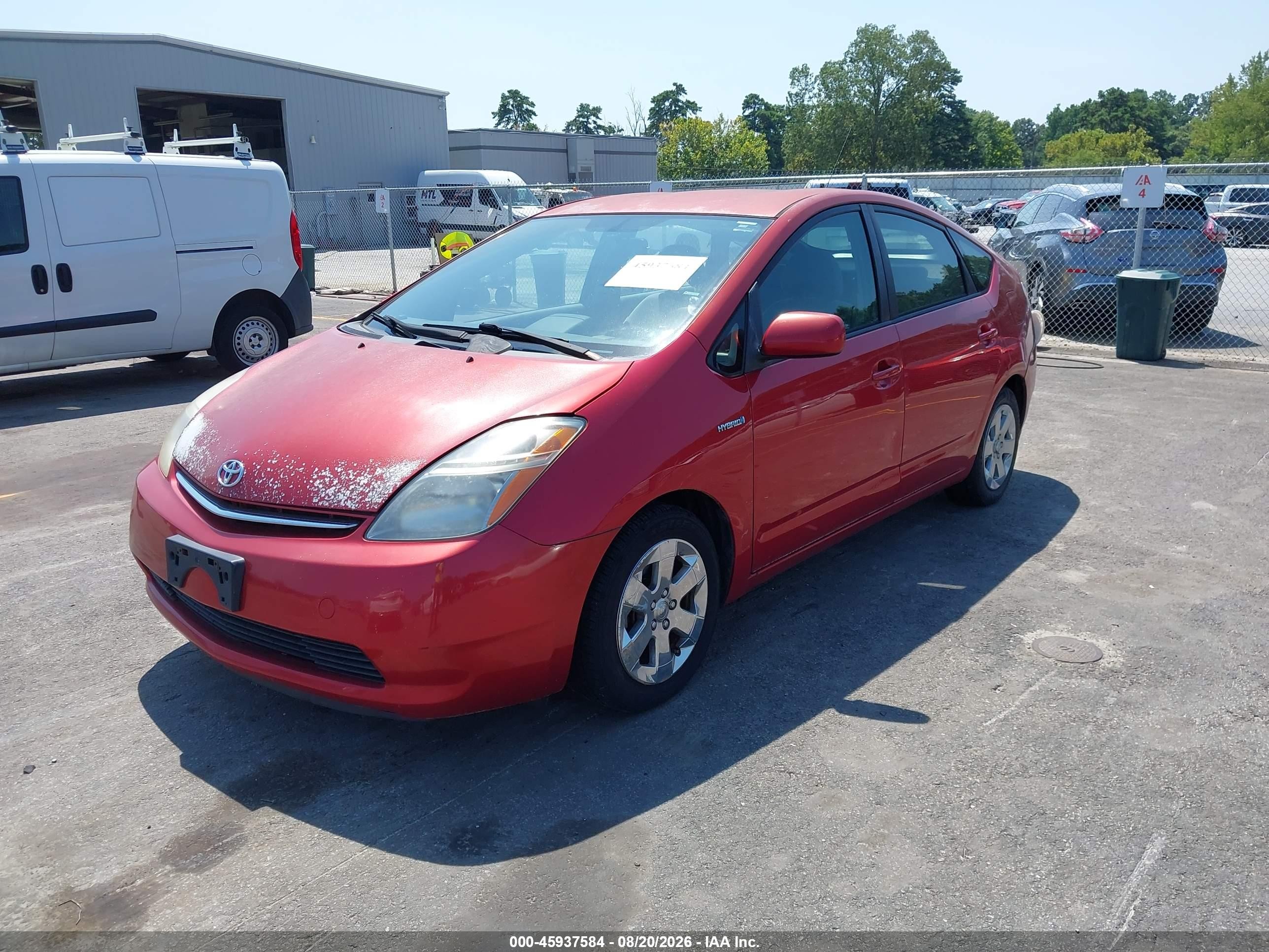 2009 Toyota Prius   Красный vin: JTDKB20U593542000