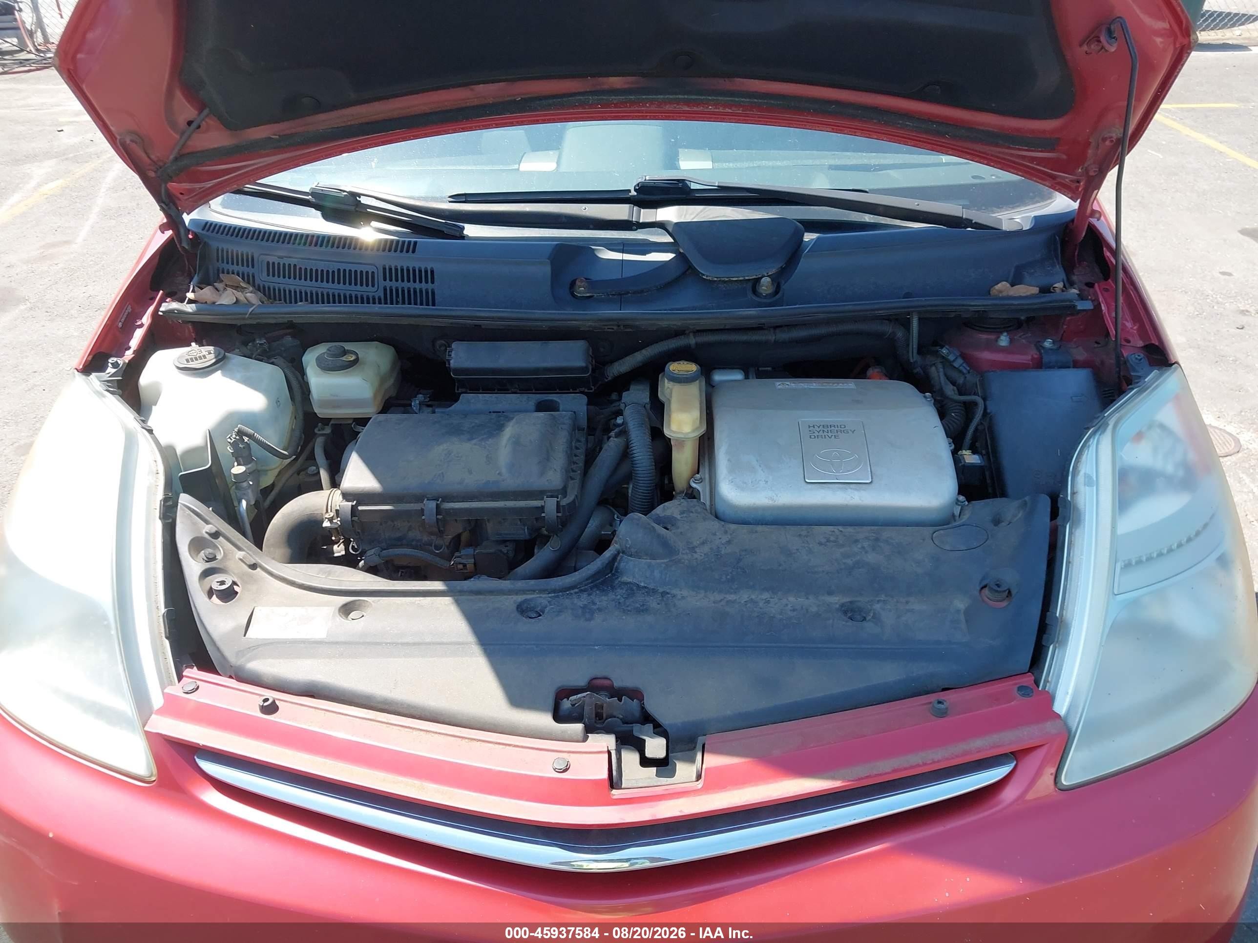 2009 Toyota Prius   Красный vin: JTDKB20U593542000