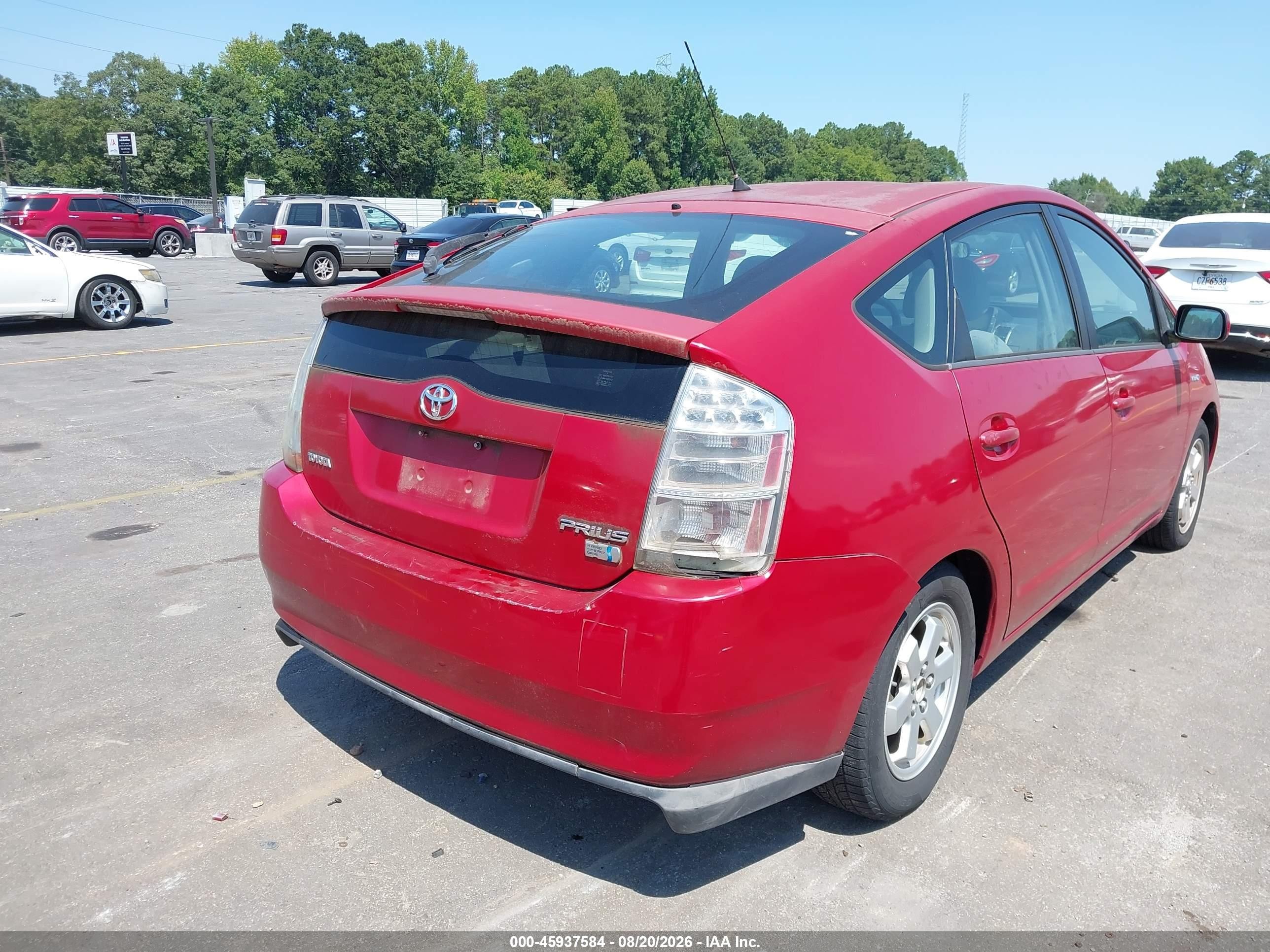2009 Toyota Prius   Красный vin: JTDKB20U593542000