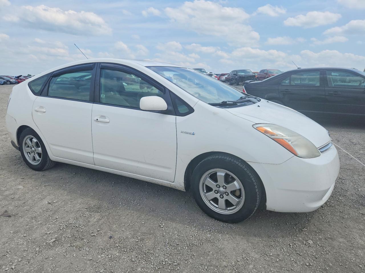 2009 Toyota Prius Base White vin: JTDKB20U597831841