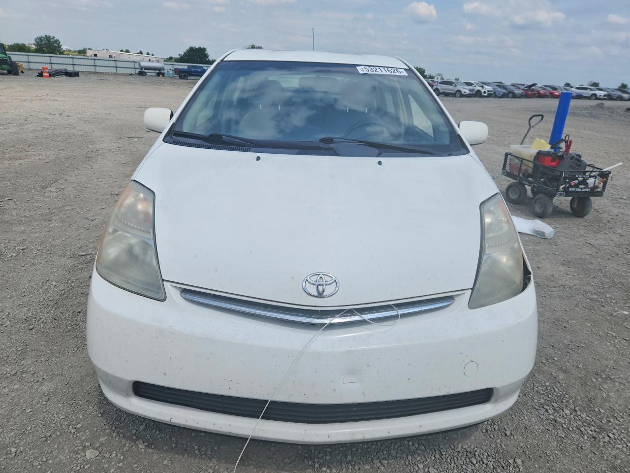 2009 Toyota Prius Base White vin: JTDKB20U597831841