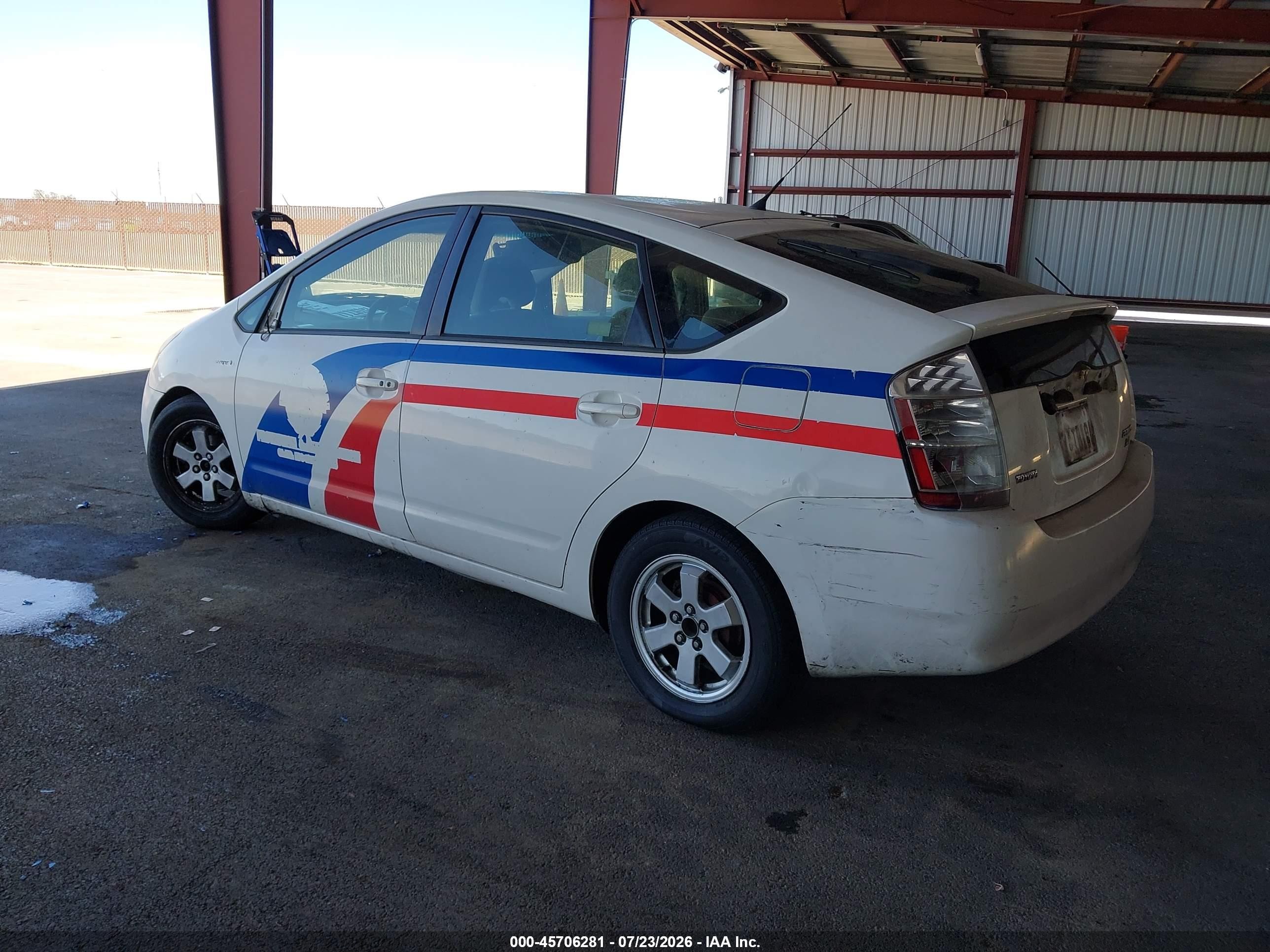 2009 Toyota Prius   White vin: JTDKB20U597837154