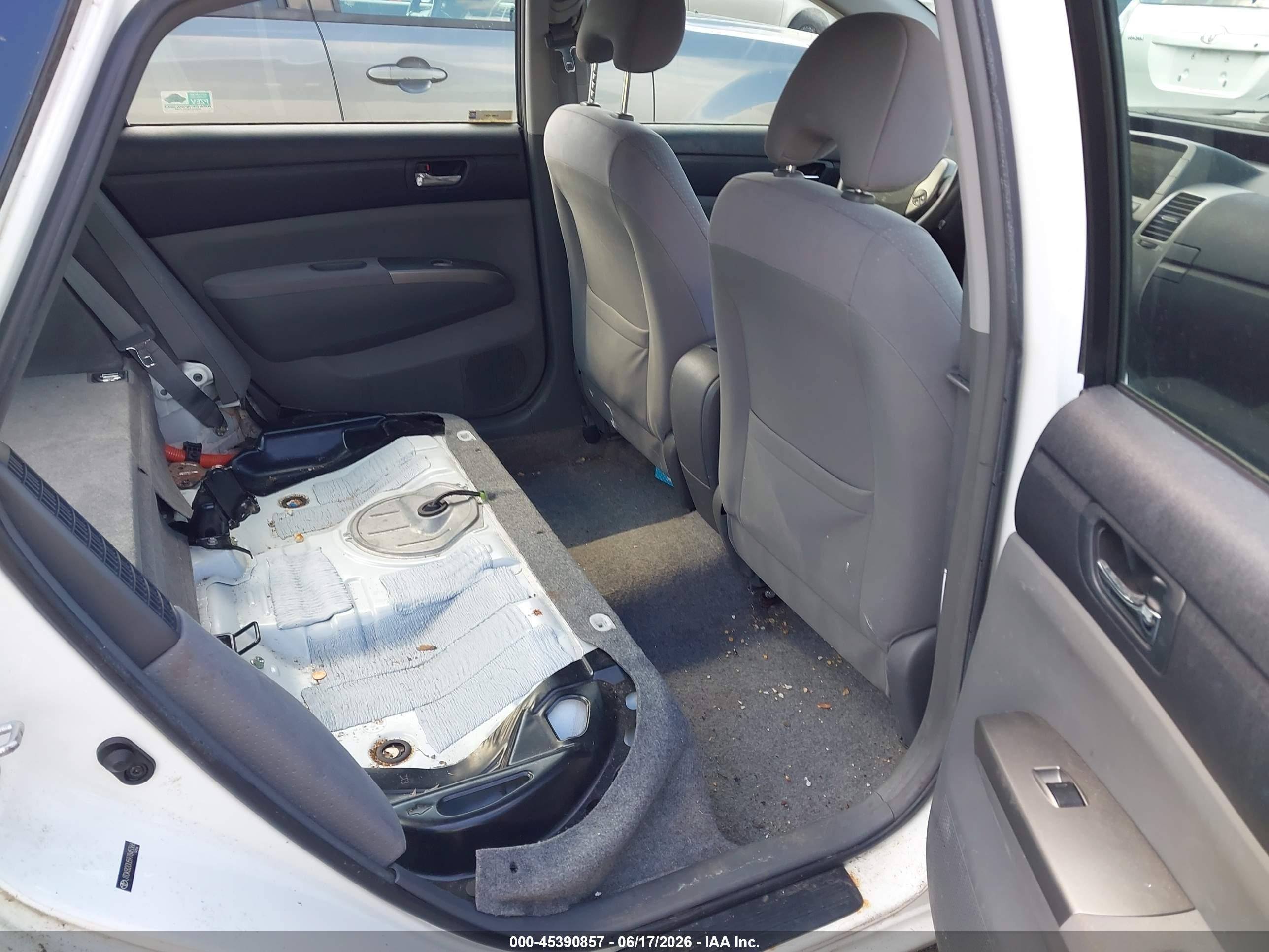 2009 Toyota Prius Белый vin: JTDKB20U597845366