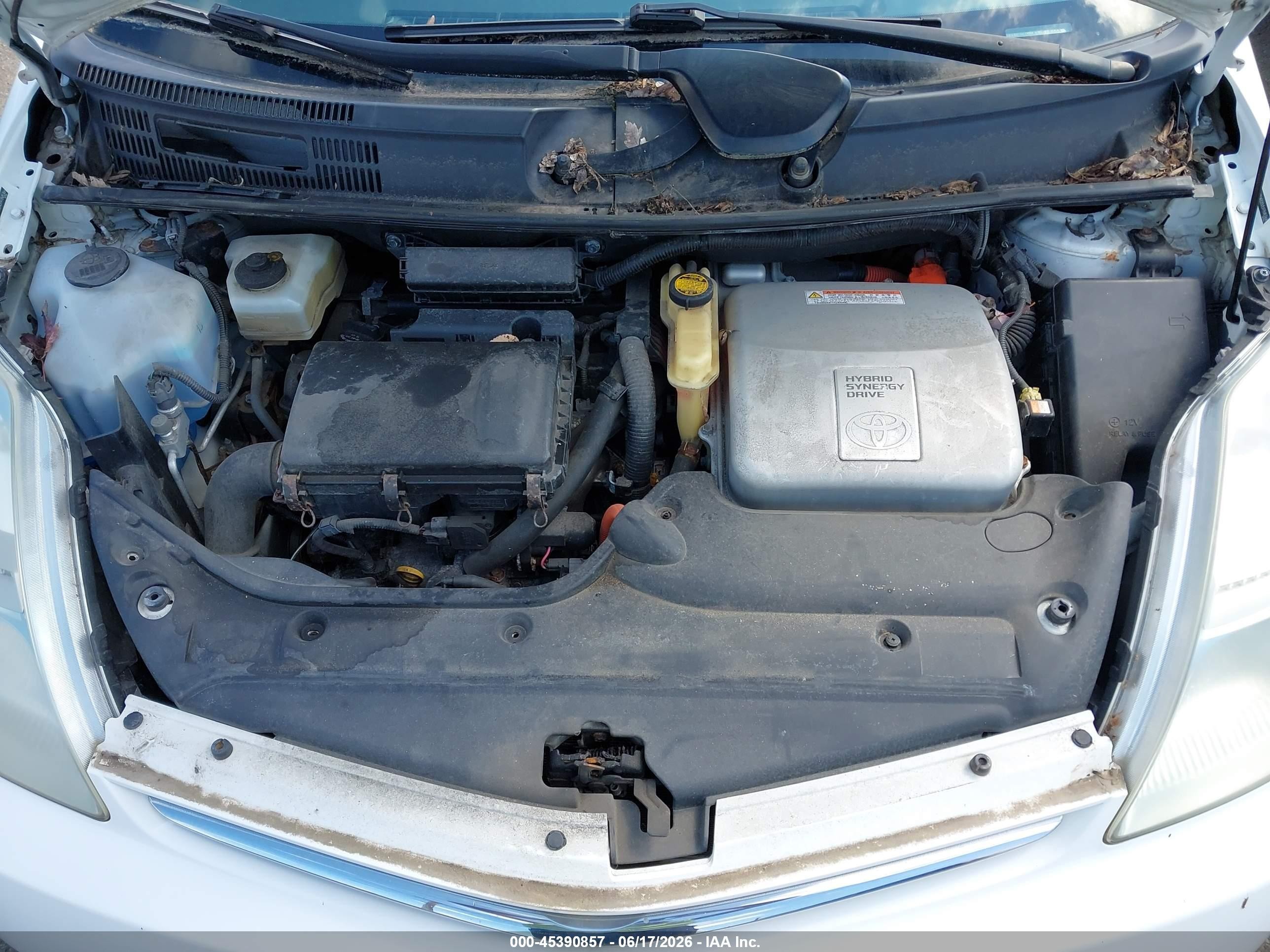2009 Toyota Prius Белый vin: JTDKB20U597845366