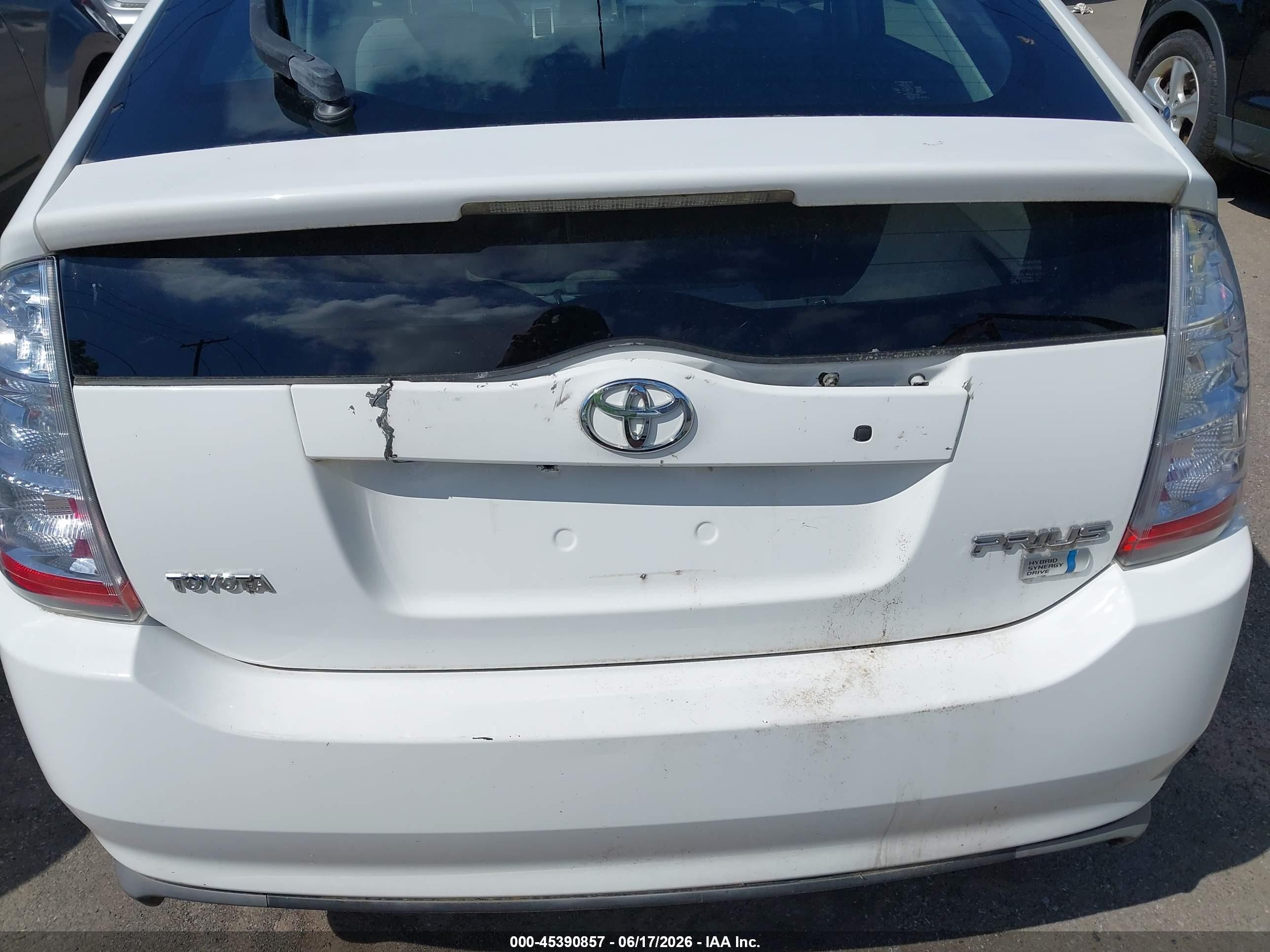 2009 Toyota Prius Белый vin: JTDKB20U597845366