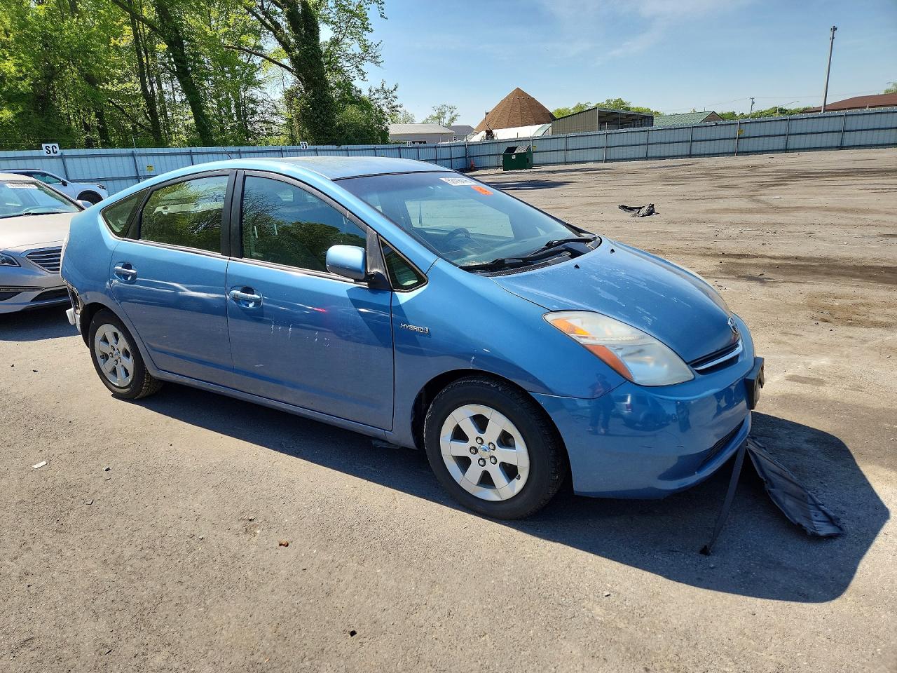 2009 Toyota Prius Base Blue vin: JTDKB20U597874270
