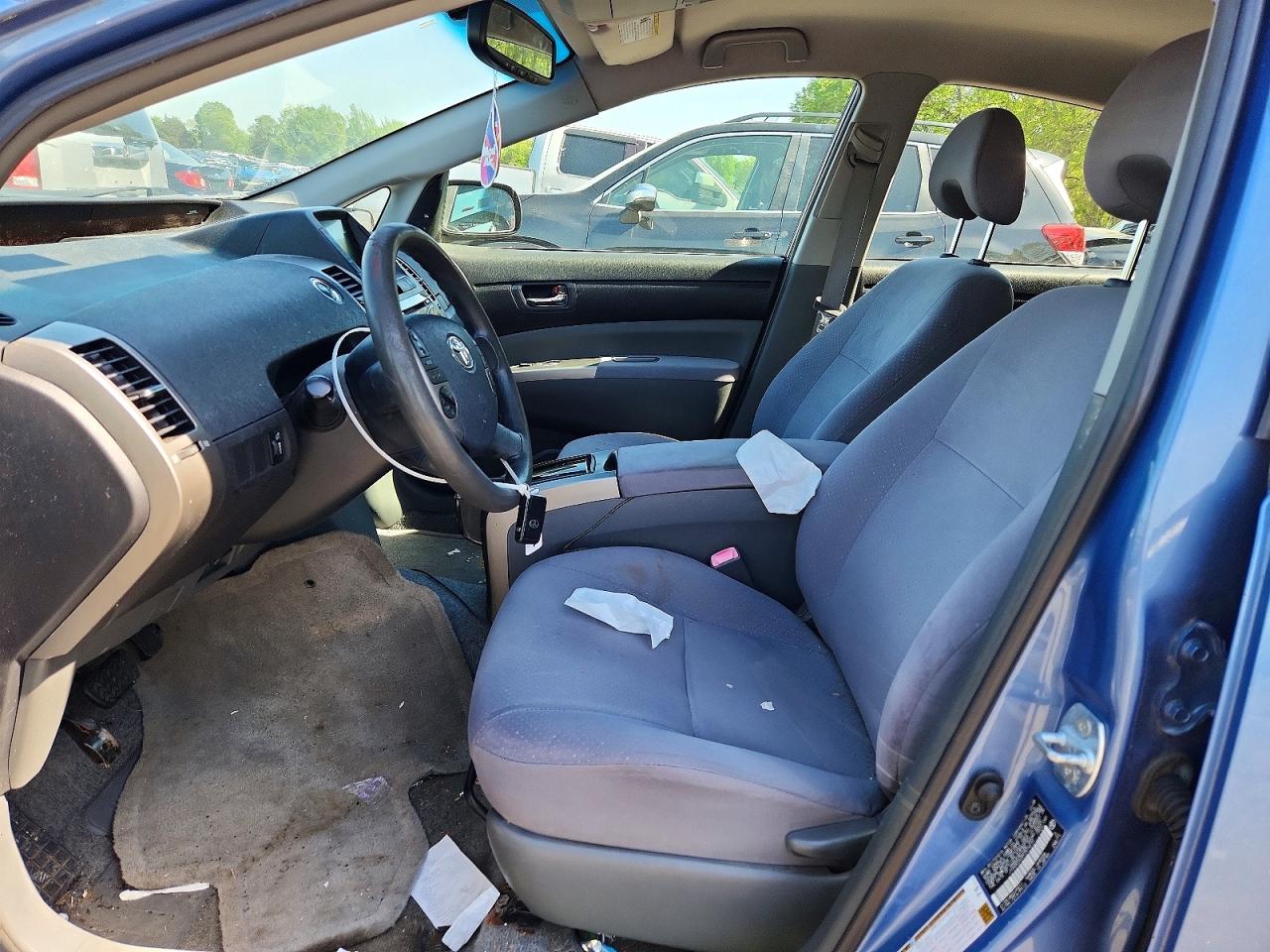 2009 Toyota Prius Base Blue vin: JTDKB20U597874270
