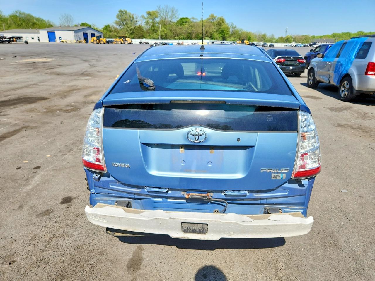 2009 Toyota Prius Base Blue vin: JTDKB20U597874270