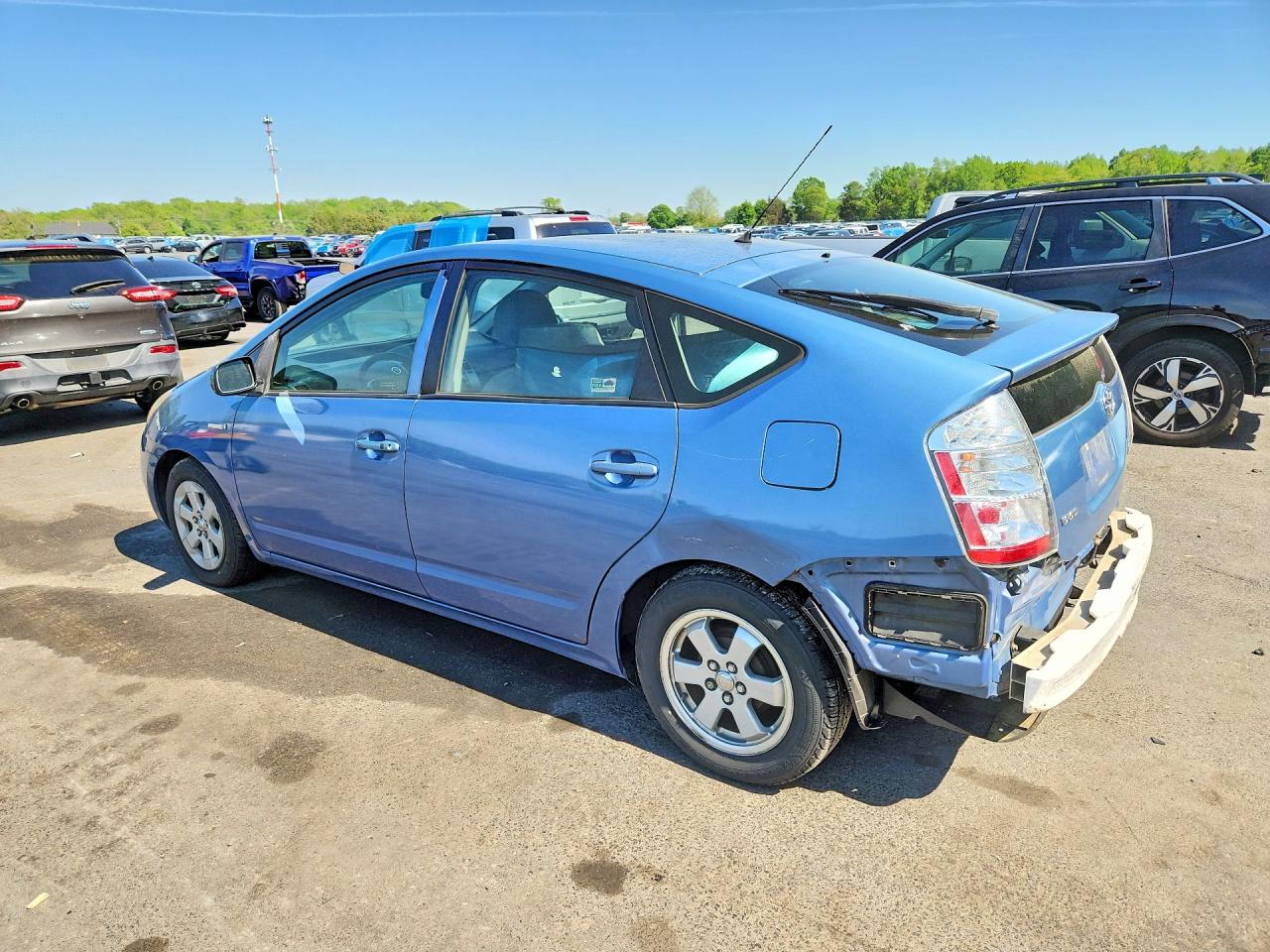 2009 Toyota Prius Base Blue vin: JTDKB20U597874270