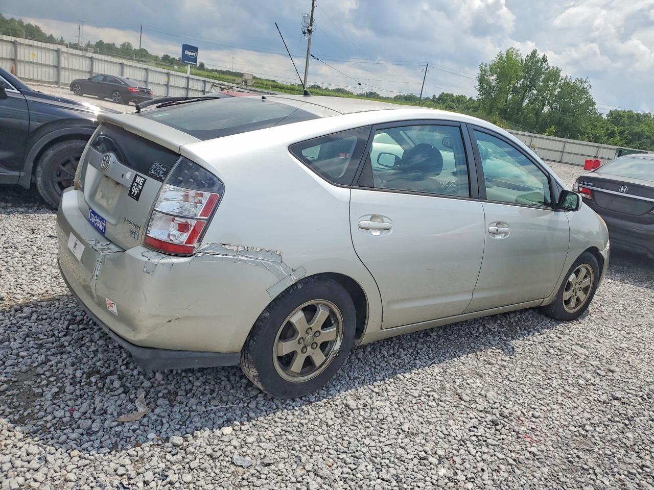 2005 Toyota Prius Base Gray vin: JTDKB20U653069976