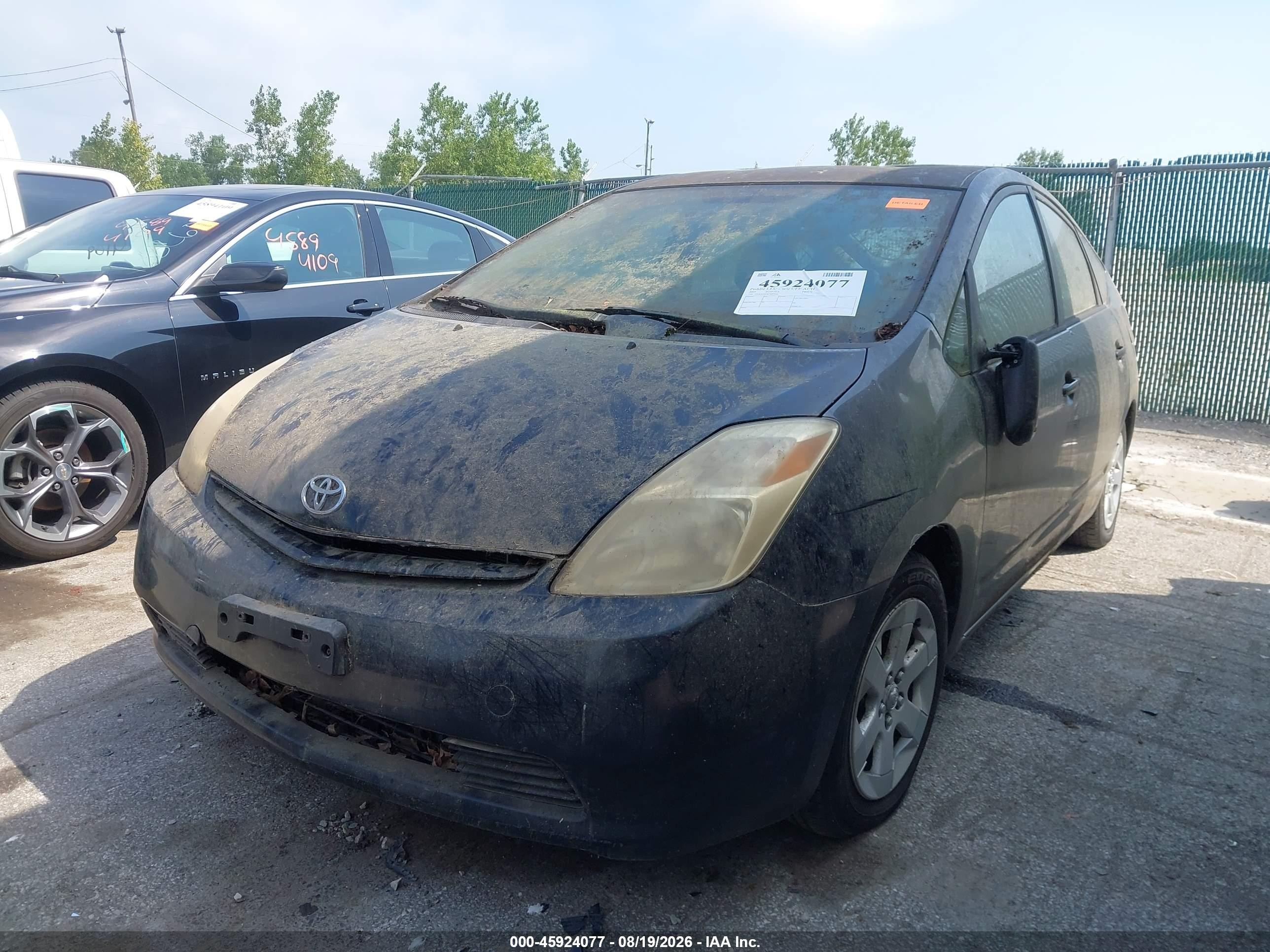 2005 Toyota Prius   Black vin: JTDKB20U653077026