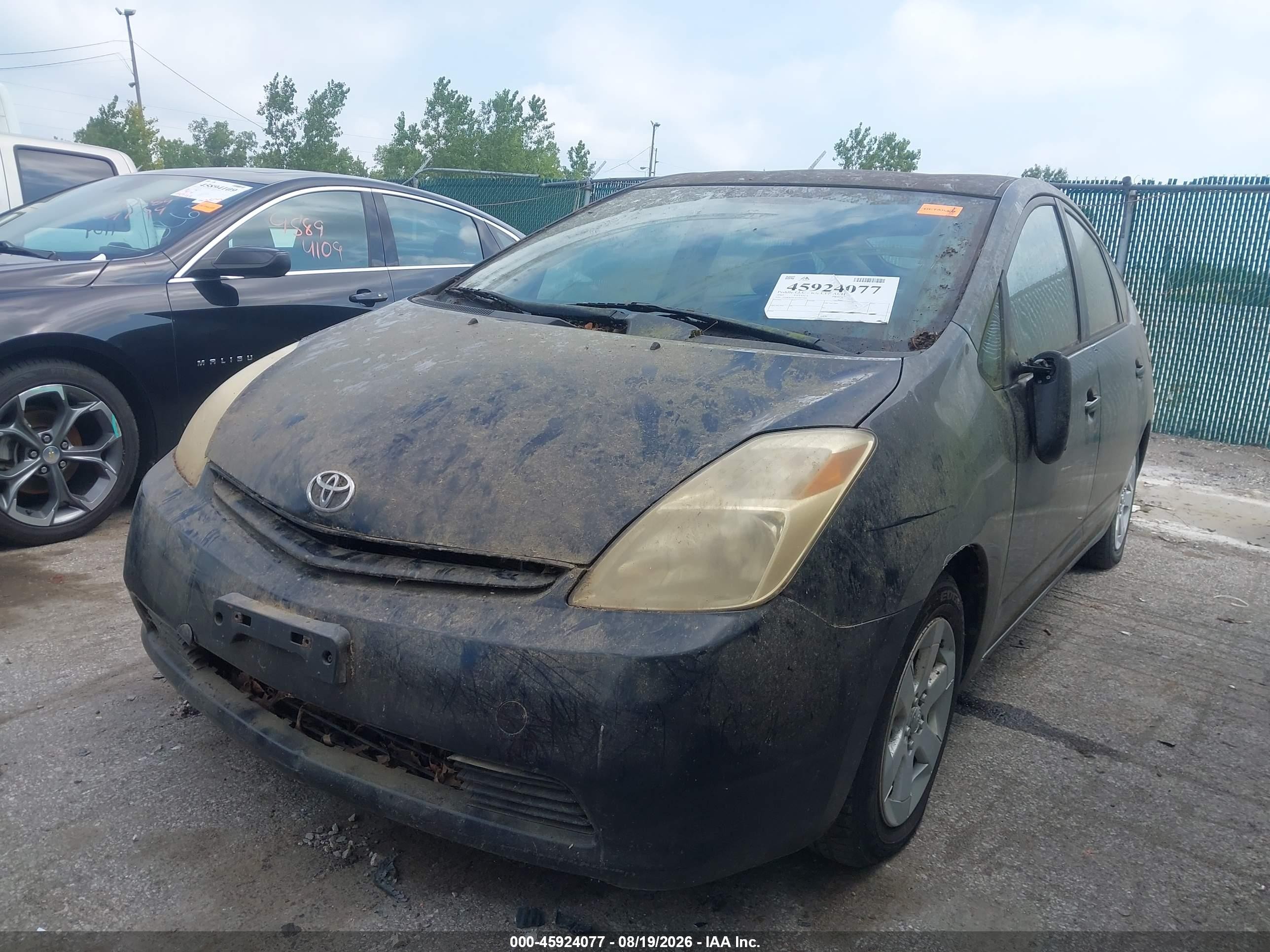 2005 Toyota Prius   Black vin: JTDKB20U653077026