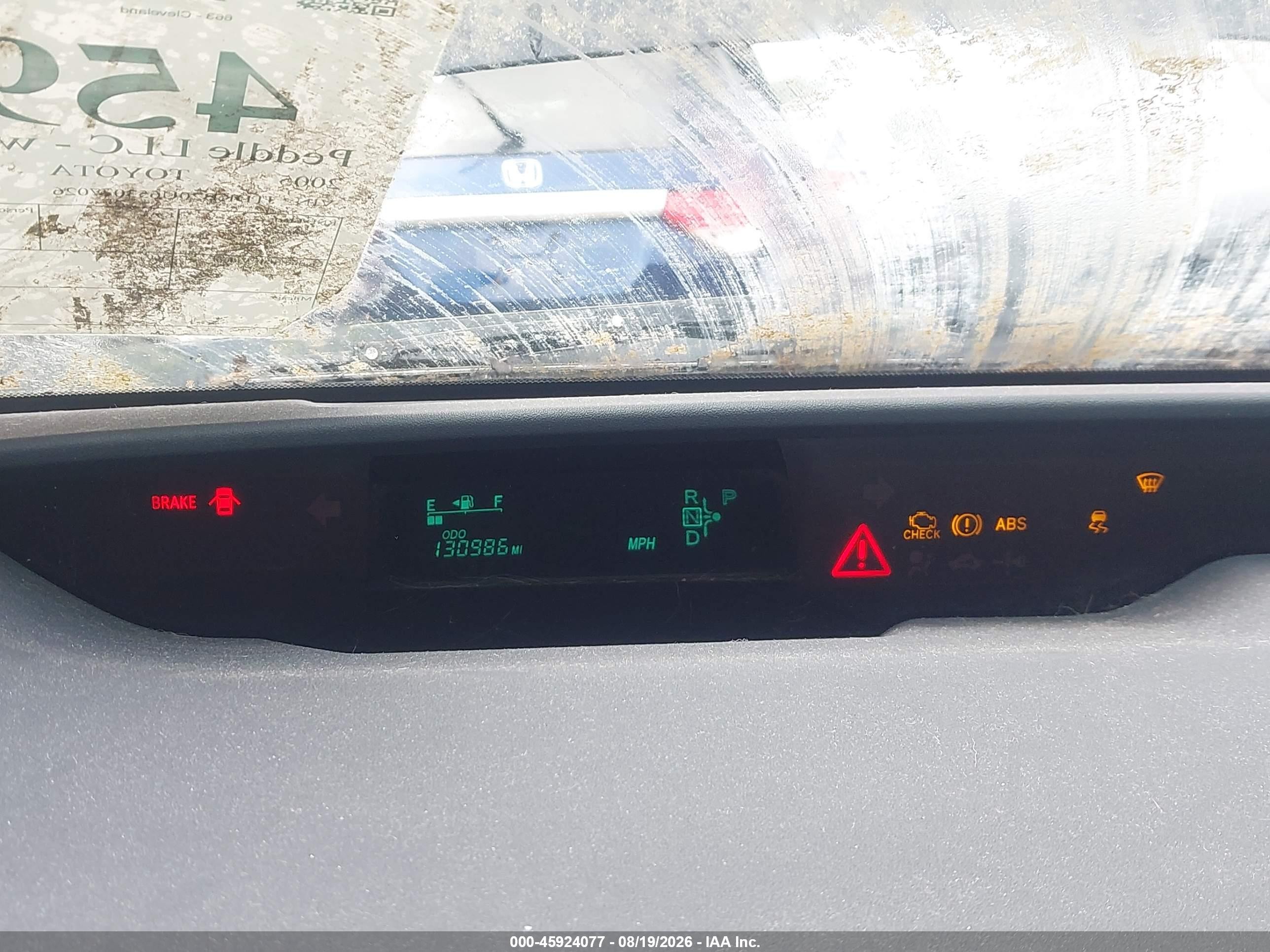 2005 Toyota Prius   Black vin: JTDKB20U653077026