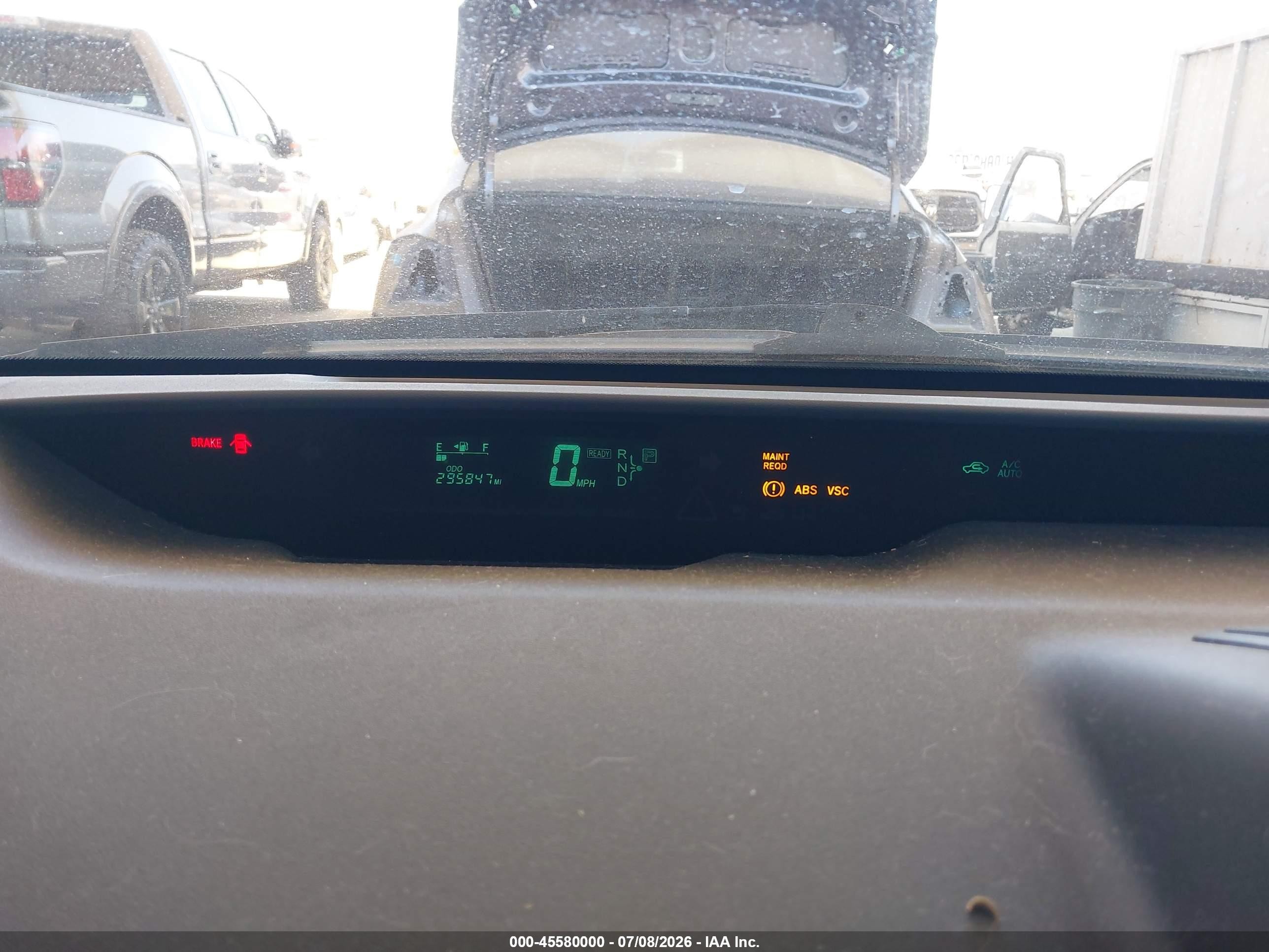 2005 Toyota Prius Red vin: JTDKB20U657016607