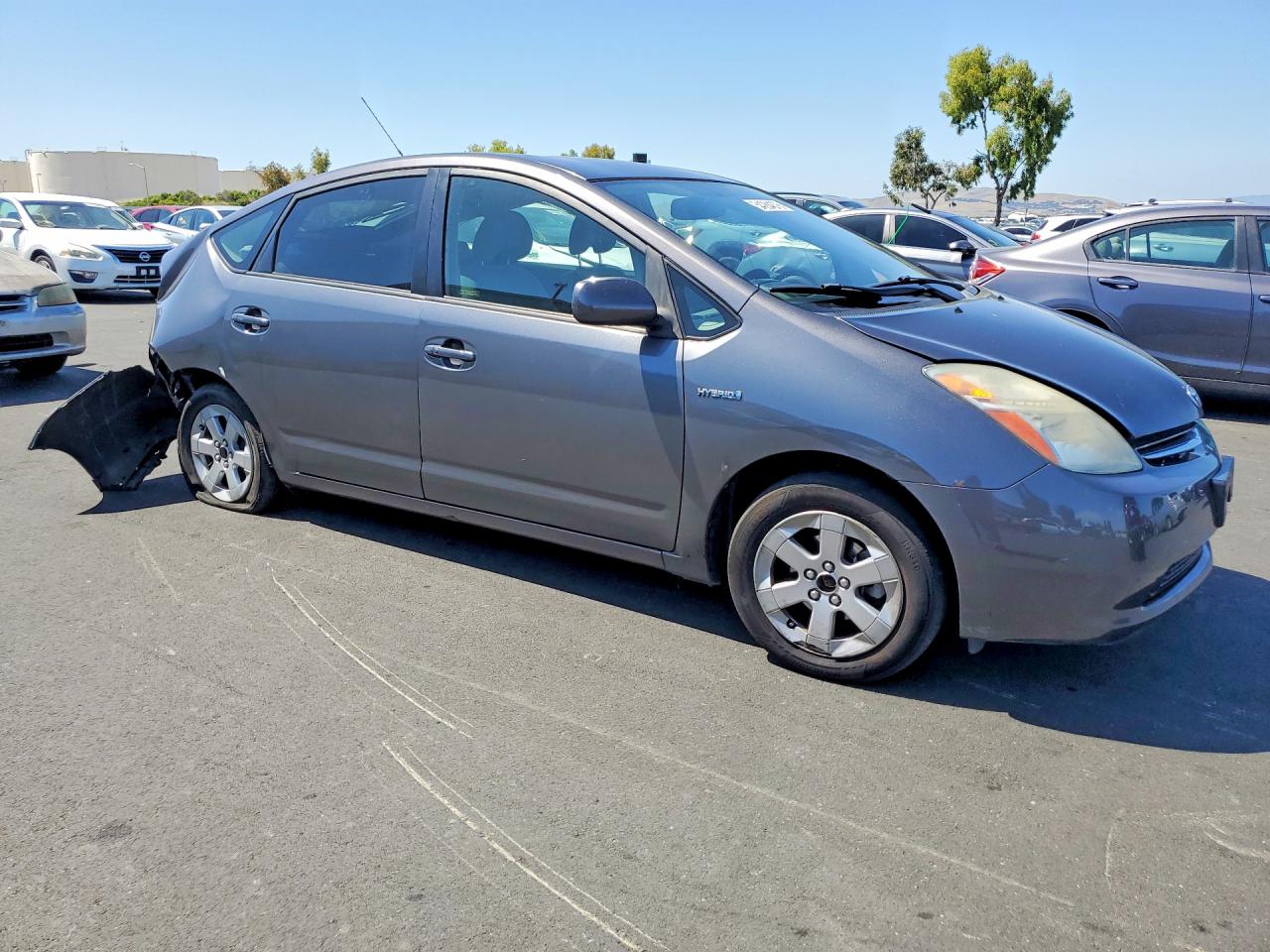 2006 Toyota Prius Base Gray vin: JTDKB20U663192422