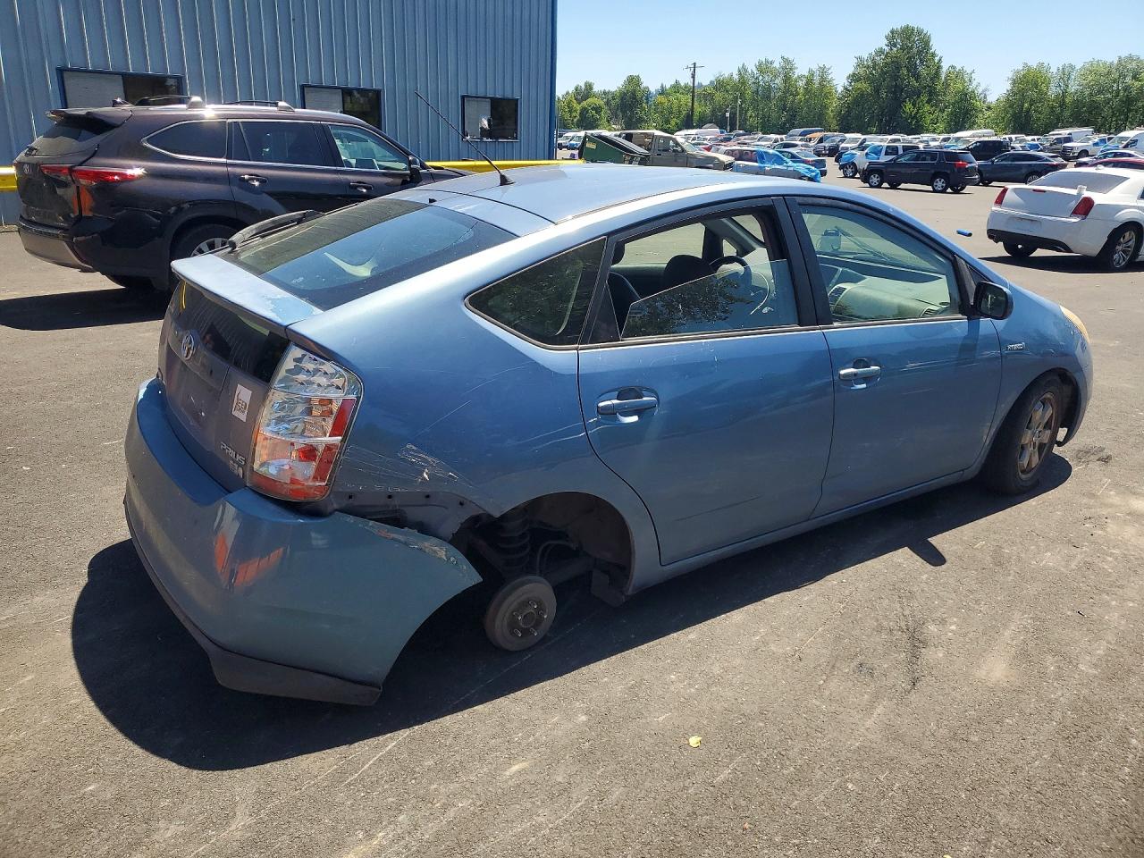 2006 Toyota Prius Base Blue vin: JTDKB20U667064268