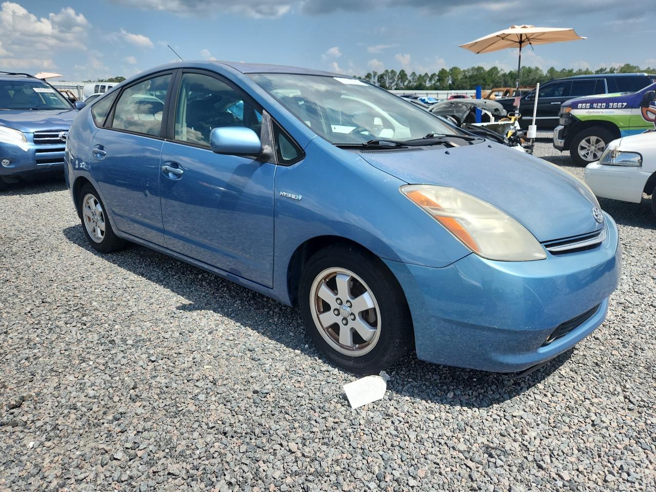 2006 Toyota Prius Base Blue vin: JTDKB20U667071608