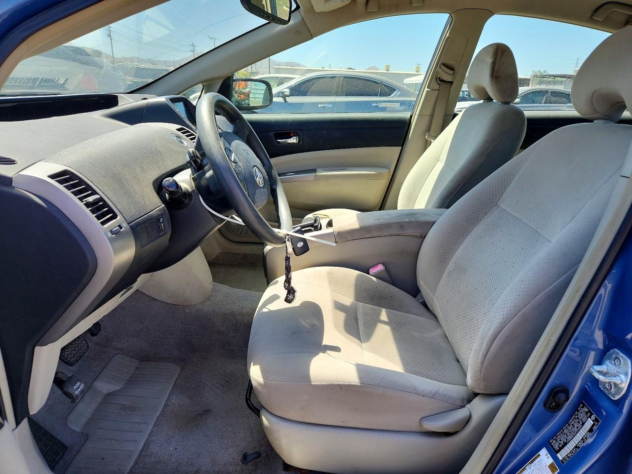 2006 Toyota Prius Blue vin: JTDKB20U667074654
