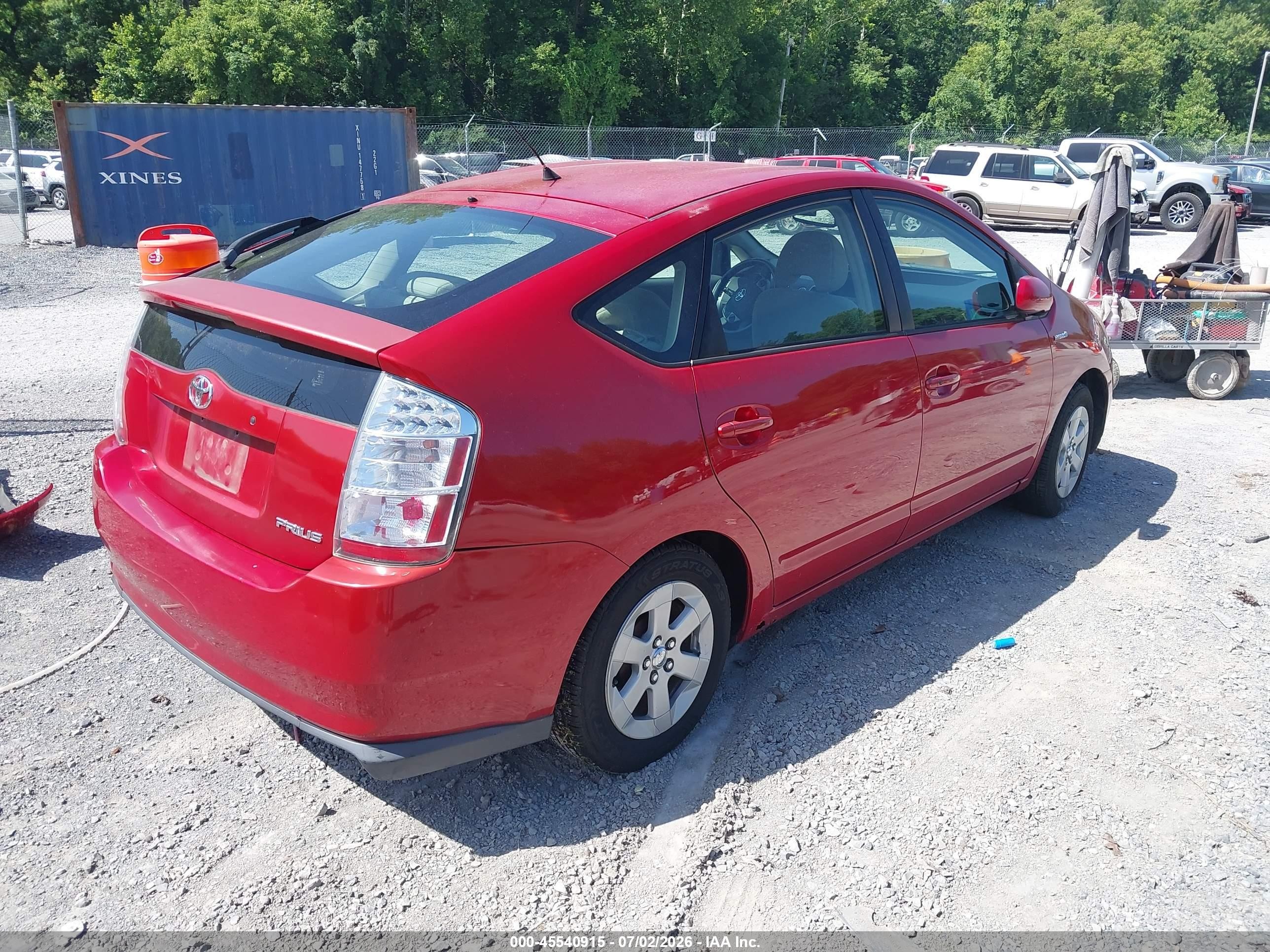 2006 Toyota Prius   Красный vin: JTDKB20U667508233