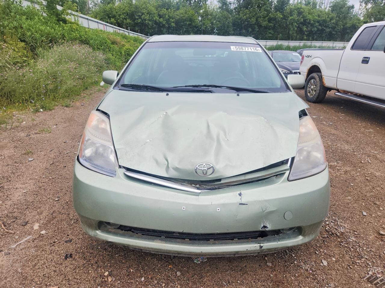 2006 Toyota Prius Base Green vin: JTDKB20U667513786