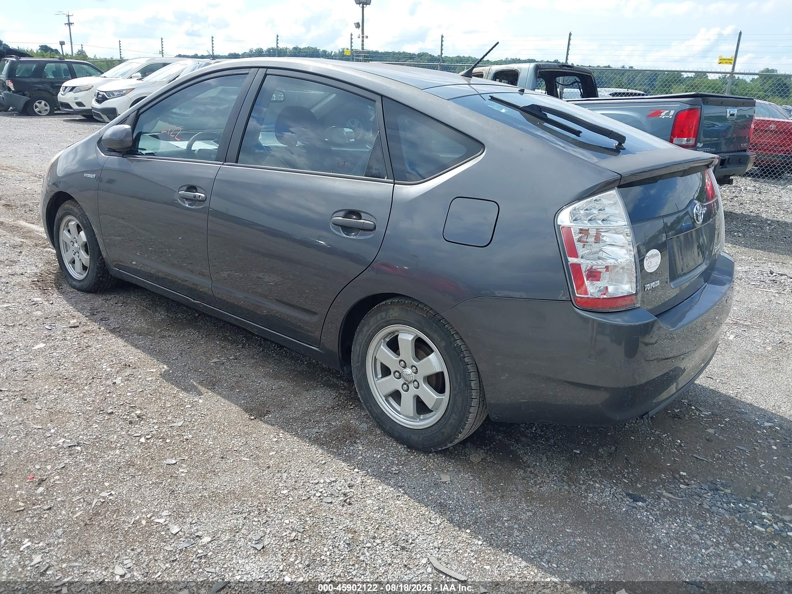 2007 Toyota Prius   Серый vin: JTDKB20U673243788