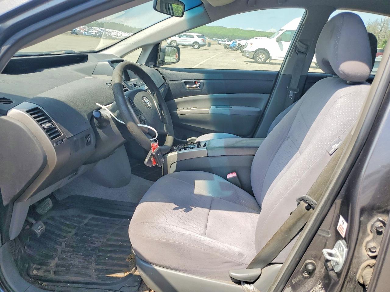 2007 Toyota Prius Base Gray vin: JTDKB20U673286222