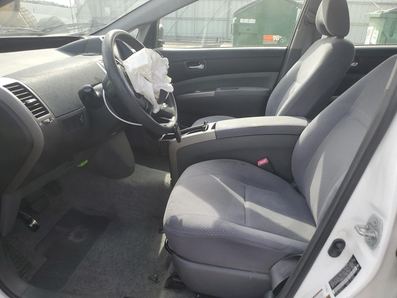 2007 Toyota Prius White vin: JTDKB20U673292750
