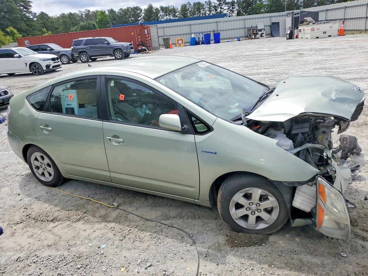 2007 Toyota Prius Base Green vin: JTDKB20U673293123