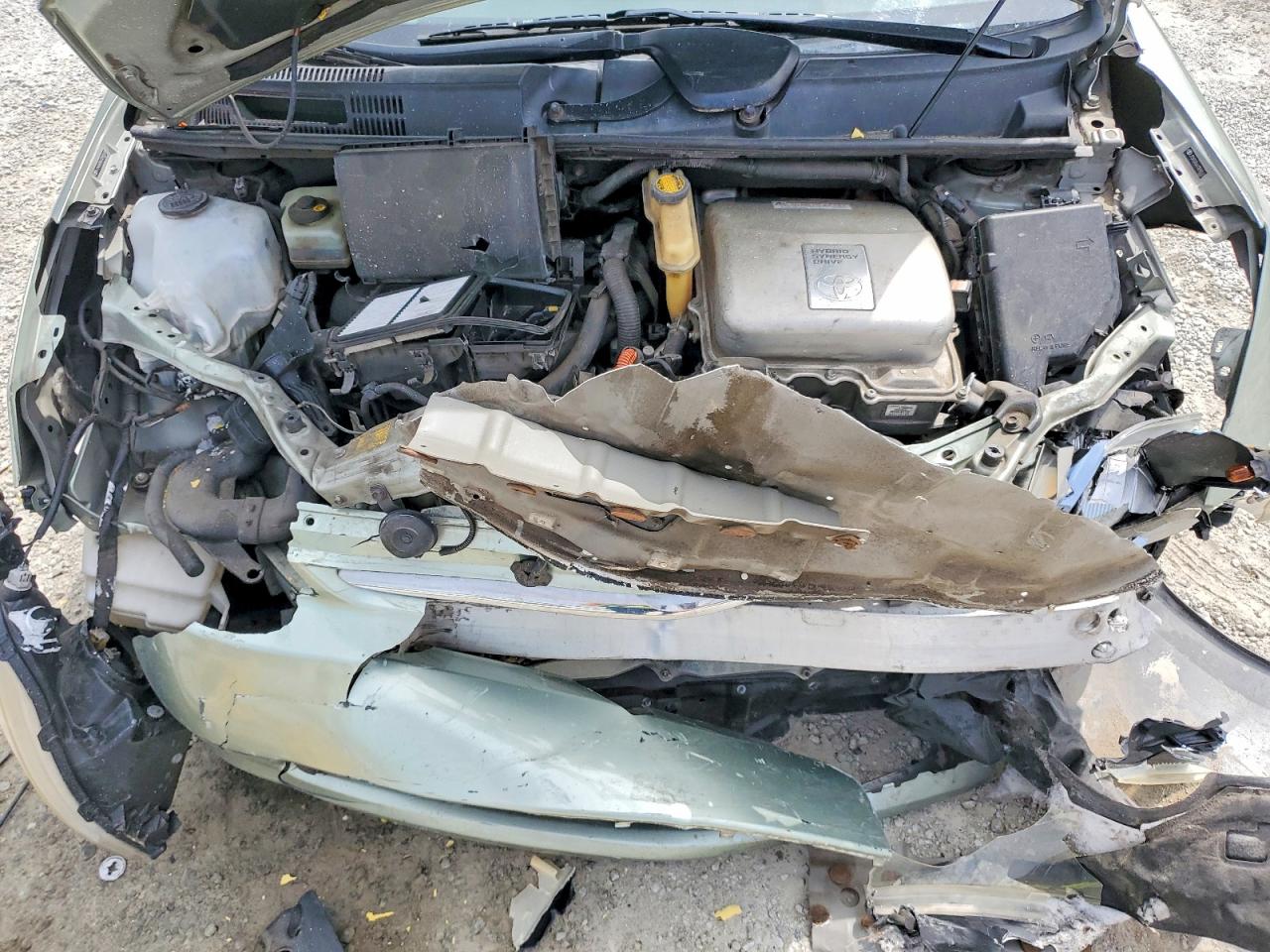 2007 Toyota Prius Base Green vin: JTDKB20U673293123