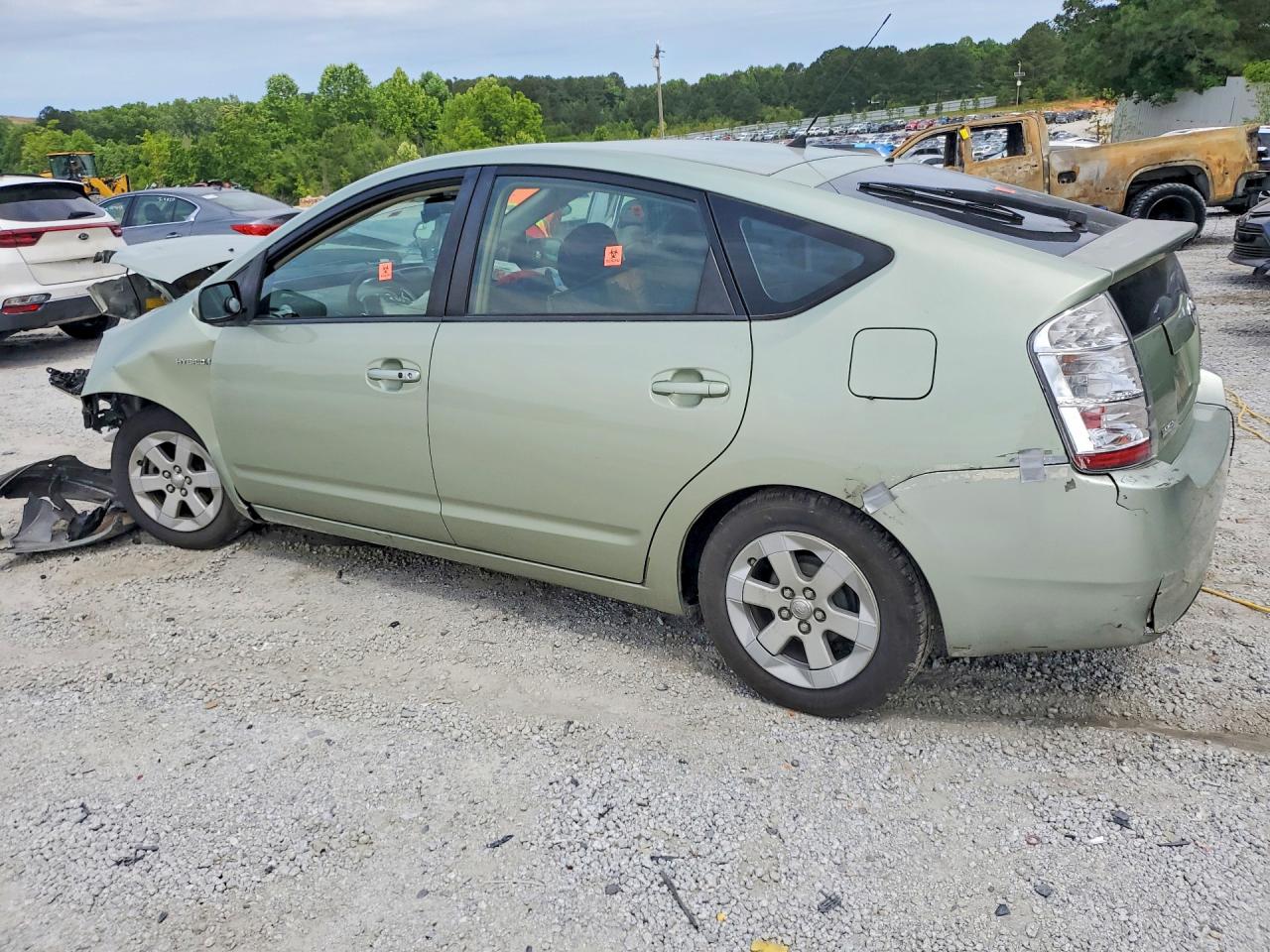 2007 Toyota Prius Base Green vin: JTDKB20U673293123