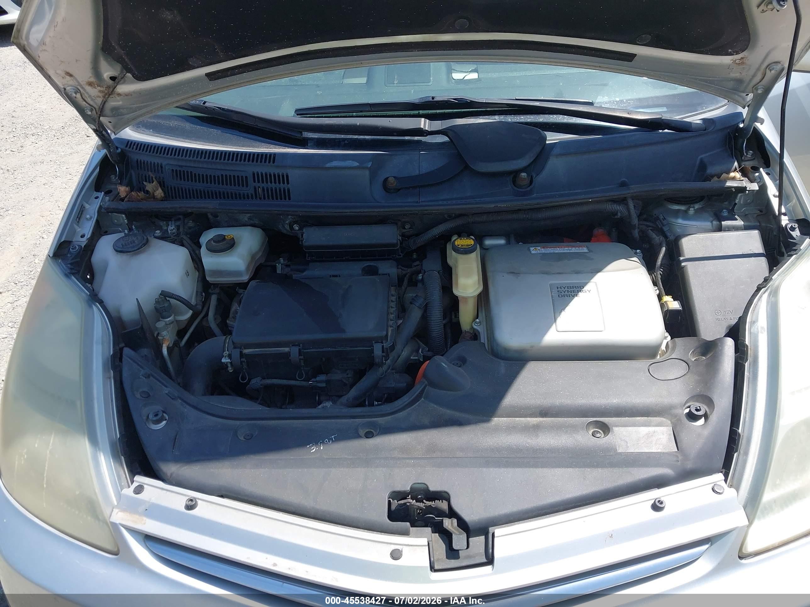 2007 Toyota Prius   Серебряный vin: JTDKB20U677558955