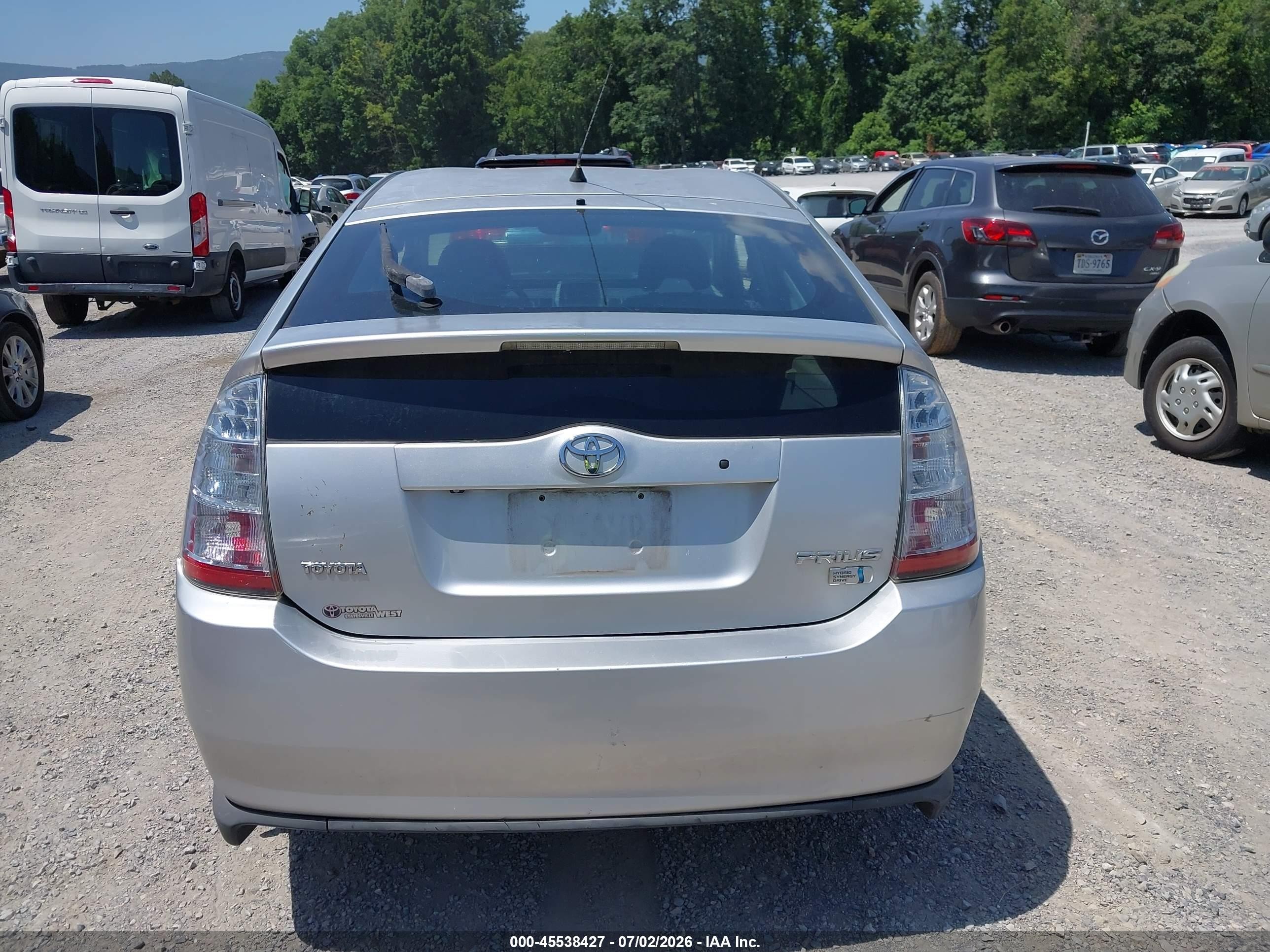2007 Toyota Prius   Серебряный vin: JTDKB20U677558955