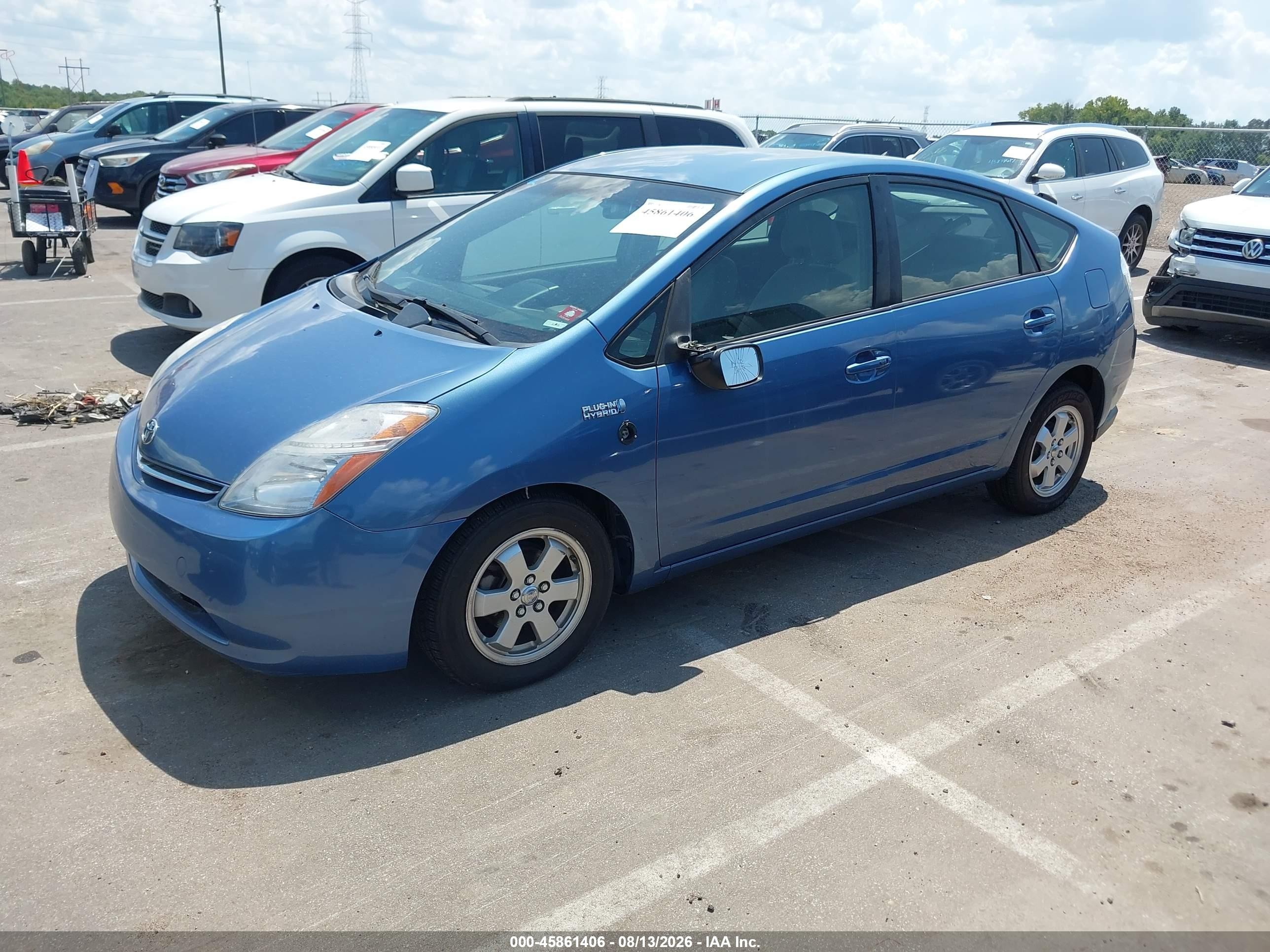 2007 Toyota Prius   Синий vin: JTDKB20U677559376
