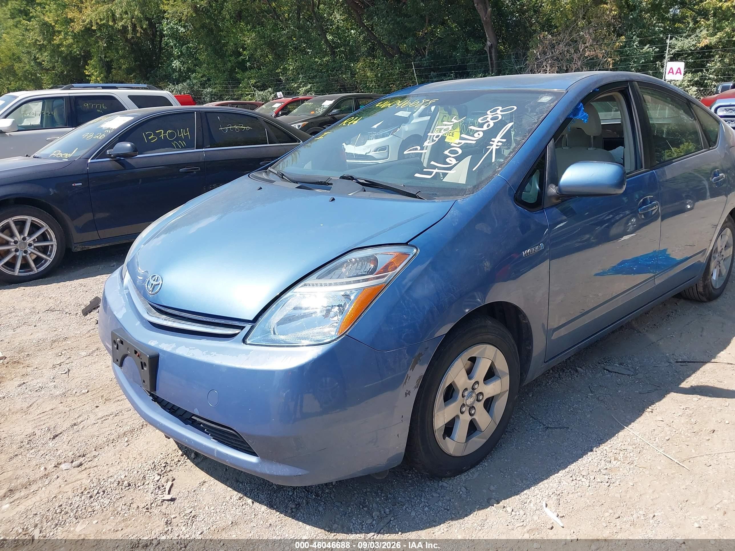 2007 Toyota Prius   Blue vin: JTDKB20U677577408