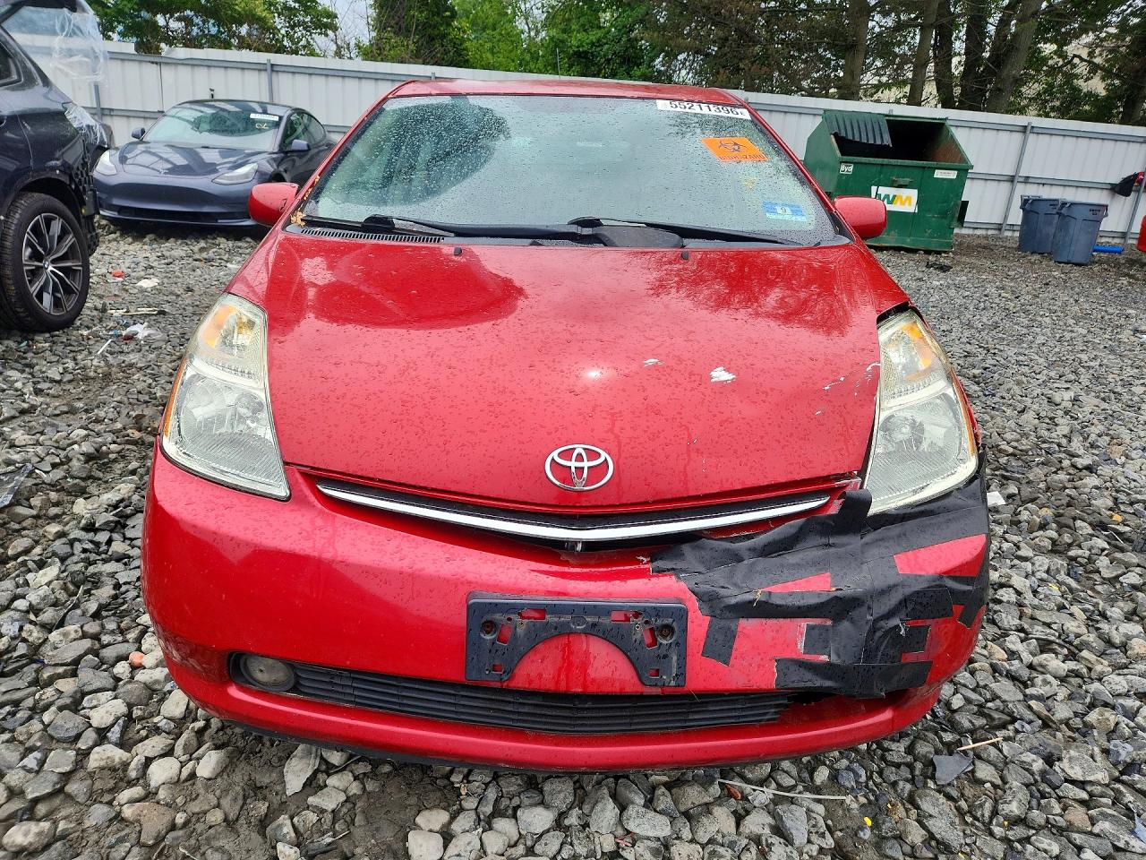 2007 Toyota Prius Base Red vin: JTDKB20U677588800