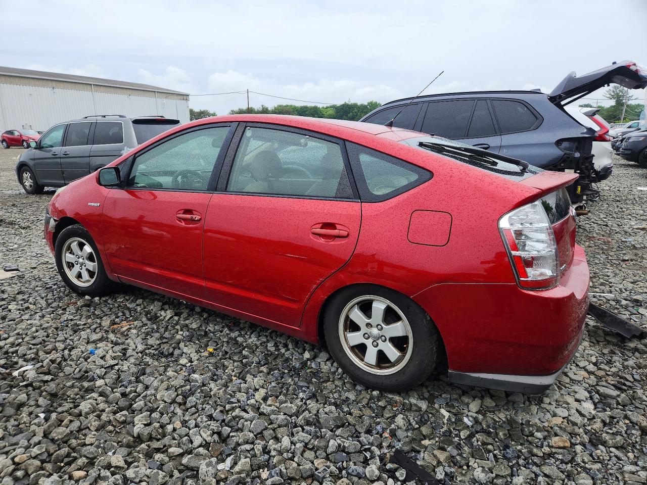 2007 Toyota Prius Base Red vin: JTDKB20U677588800