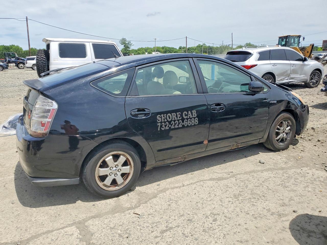 2007 Toyota Prius Base Black vin: JTDKB20U677595679
