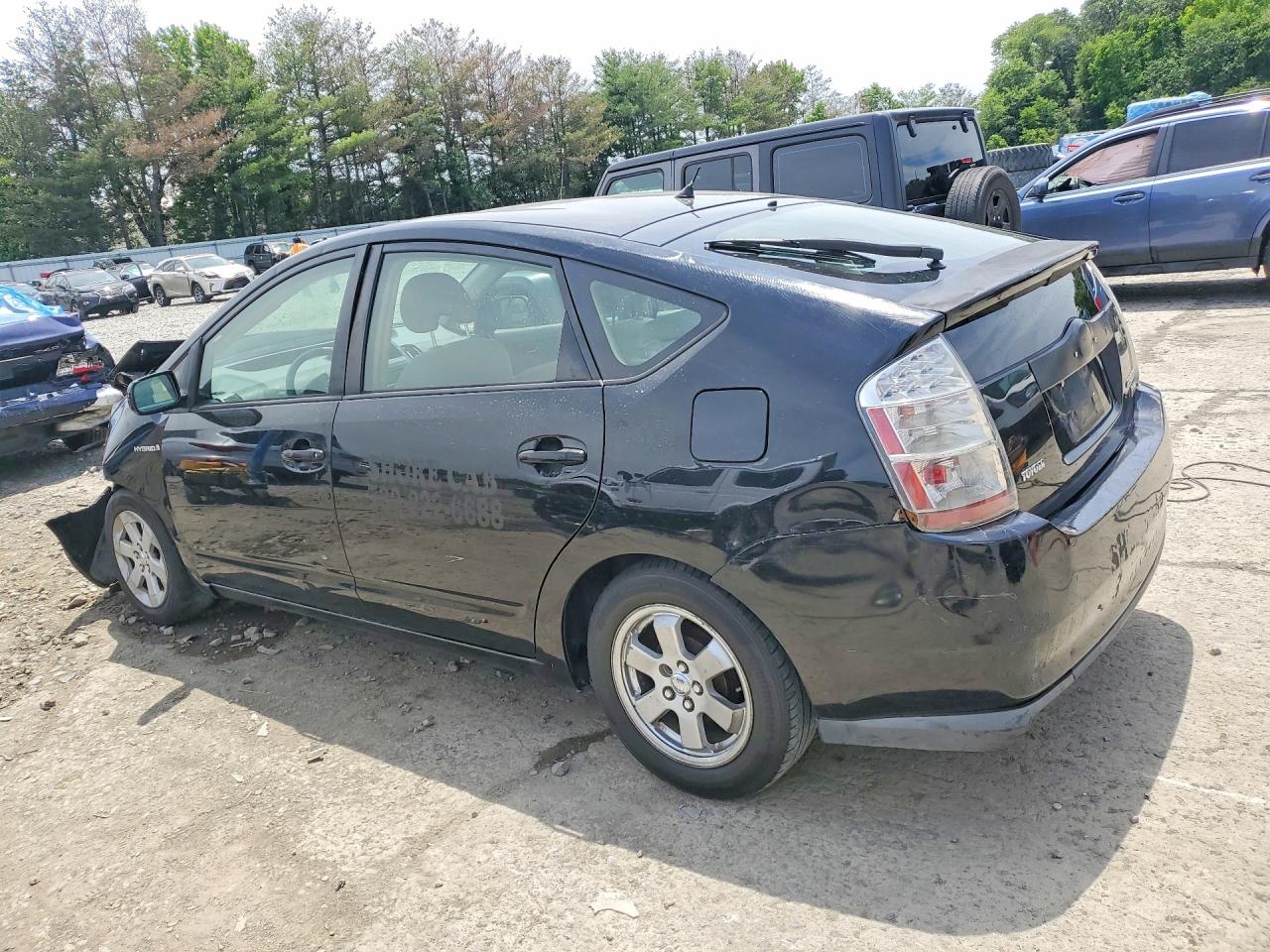 2007 Toyota Prius Base Black vin: JTDKB20U677595679