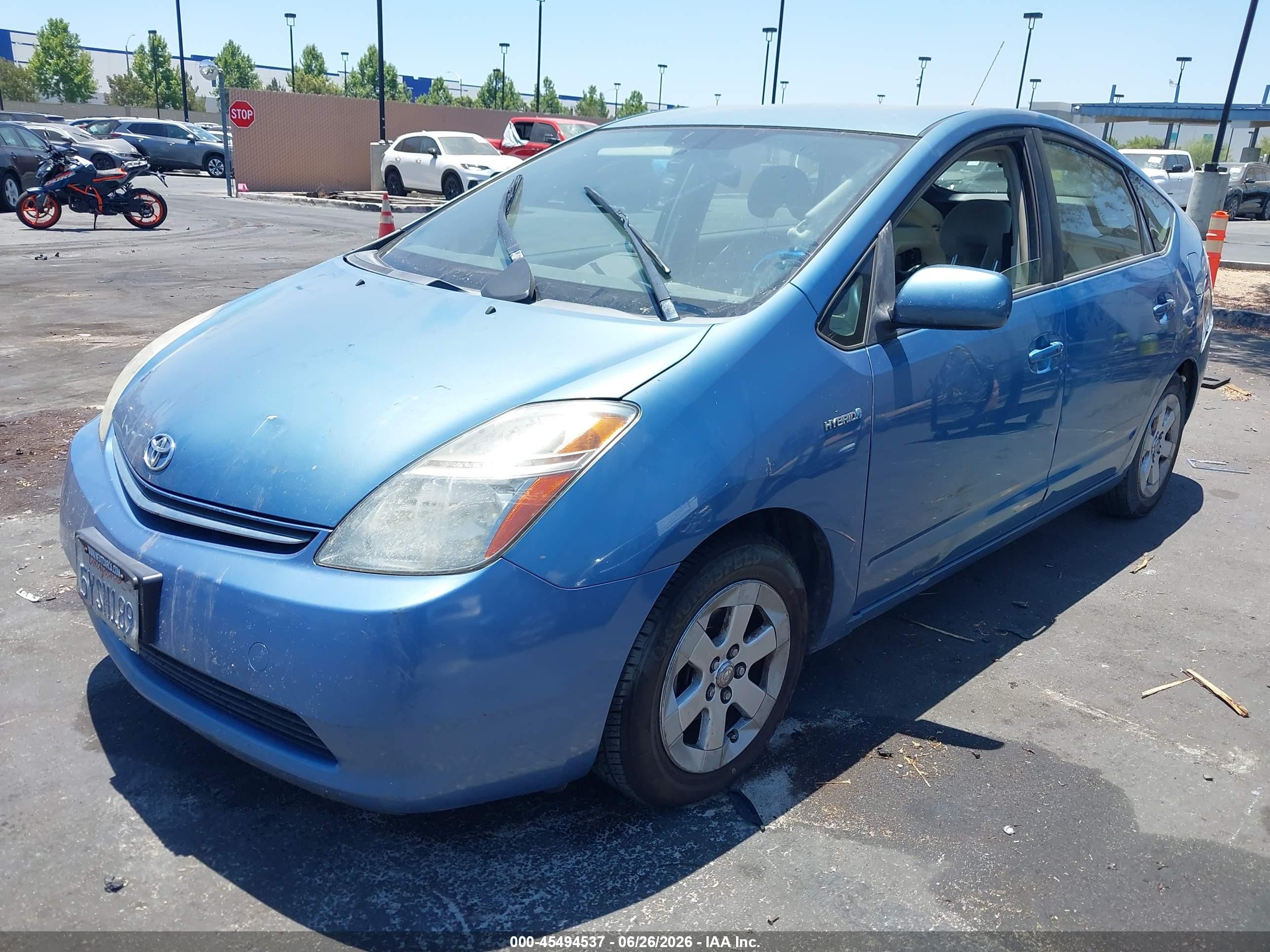 2007 Toyota Prius   Blue vin: JTDKB20U677607457