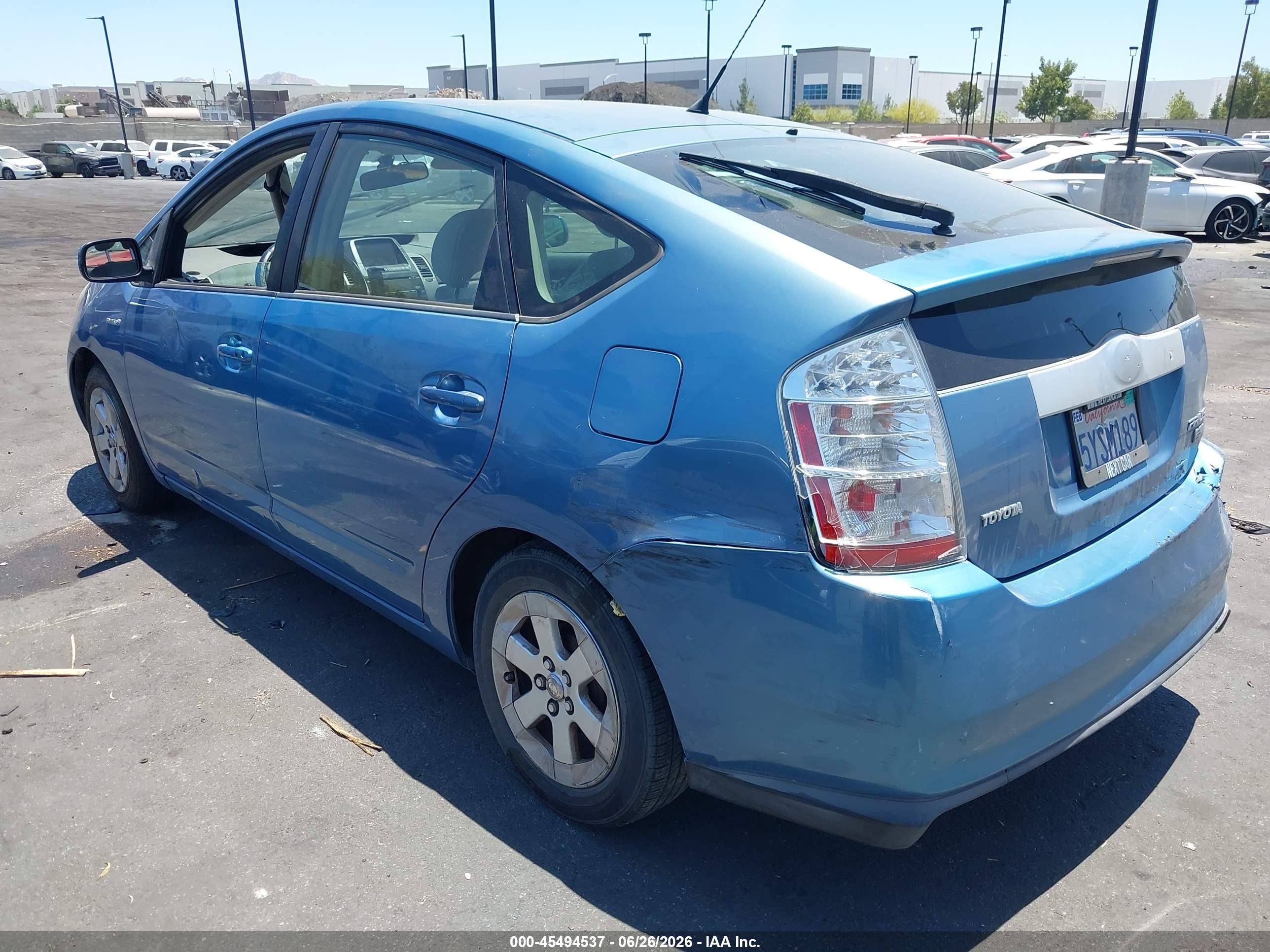 2007 Toyota Prius   Blue vin: JTDKB20U677607457