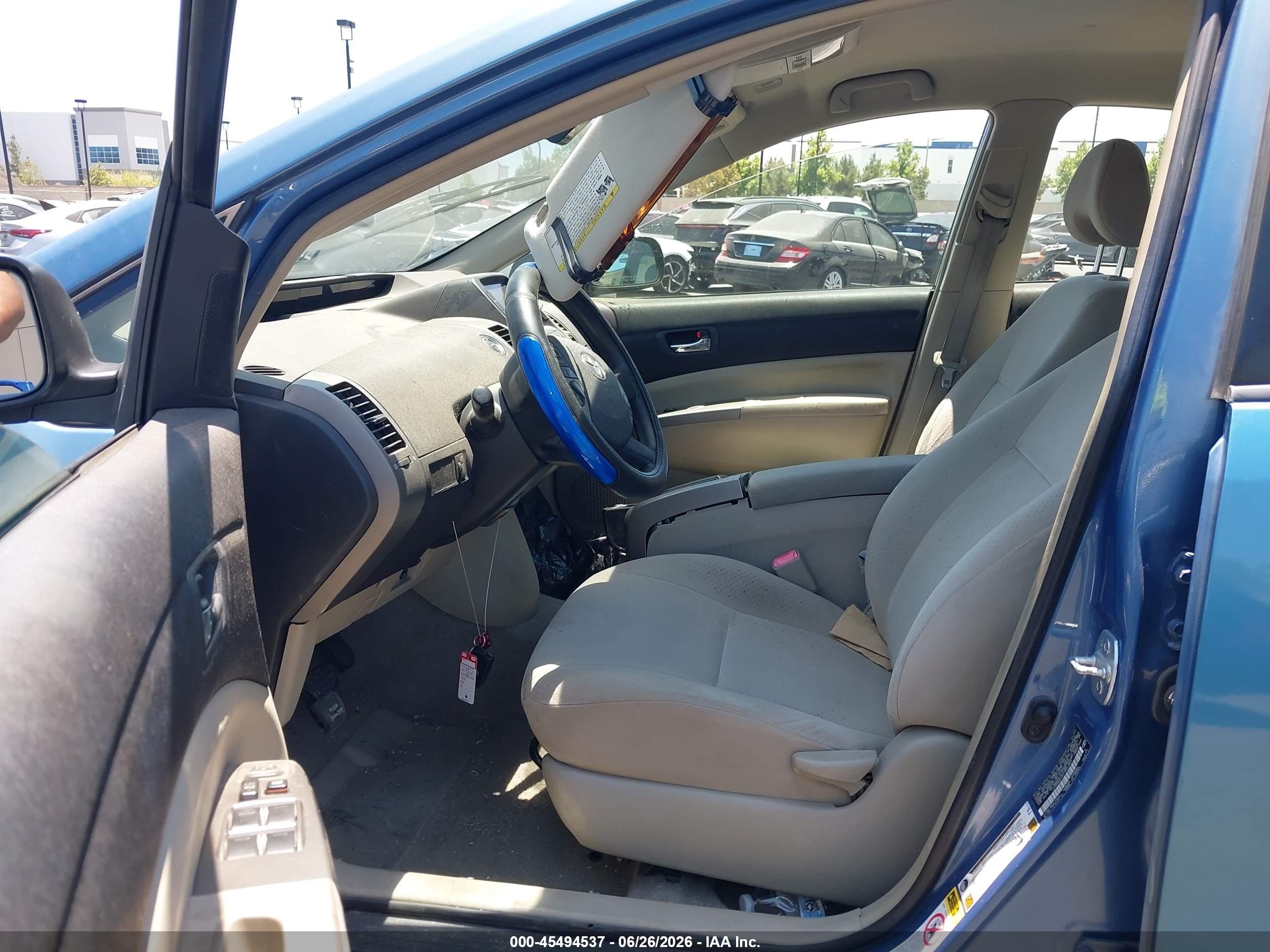2007 Toyota Prius   Blue vin: JTDKB20U677607457