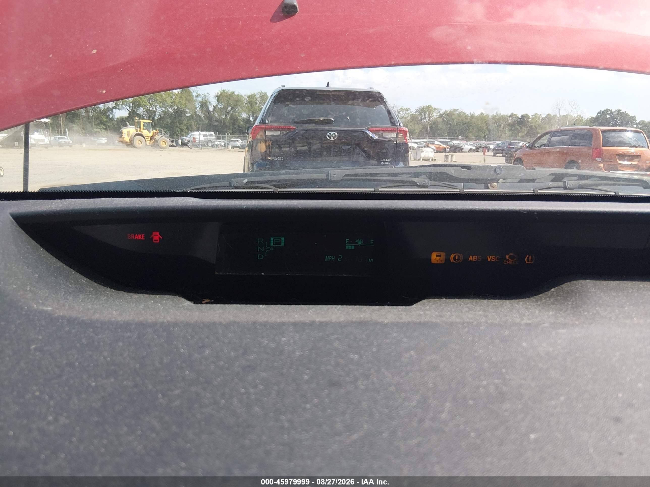 2007 Toyota Prius   Red vin: JTDKB20U677613579
