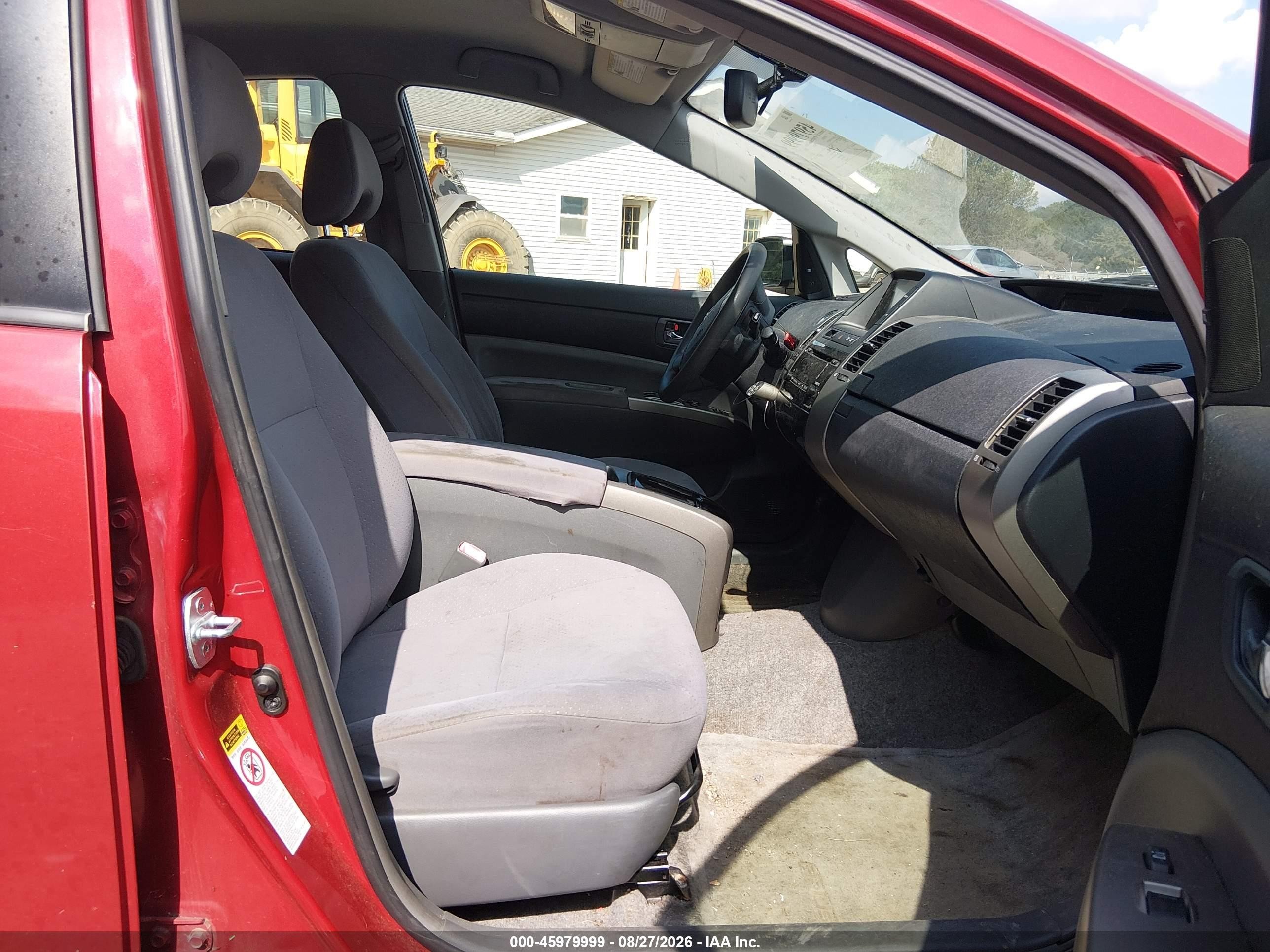 2007 Toyota Prius   Red vin: JTDKB20U677613579