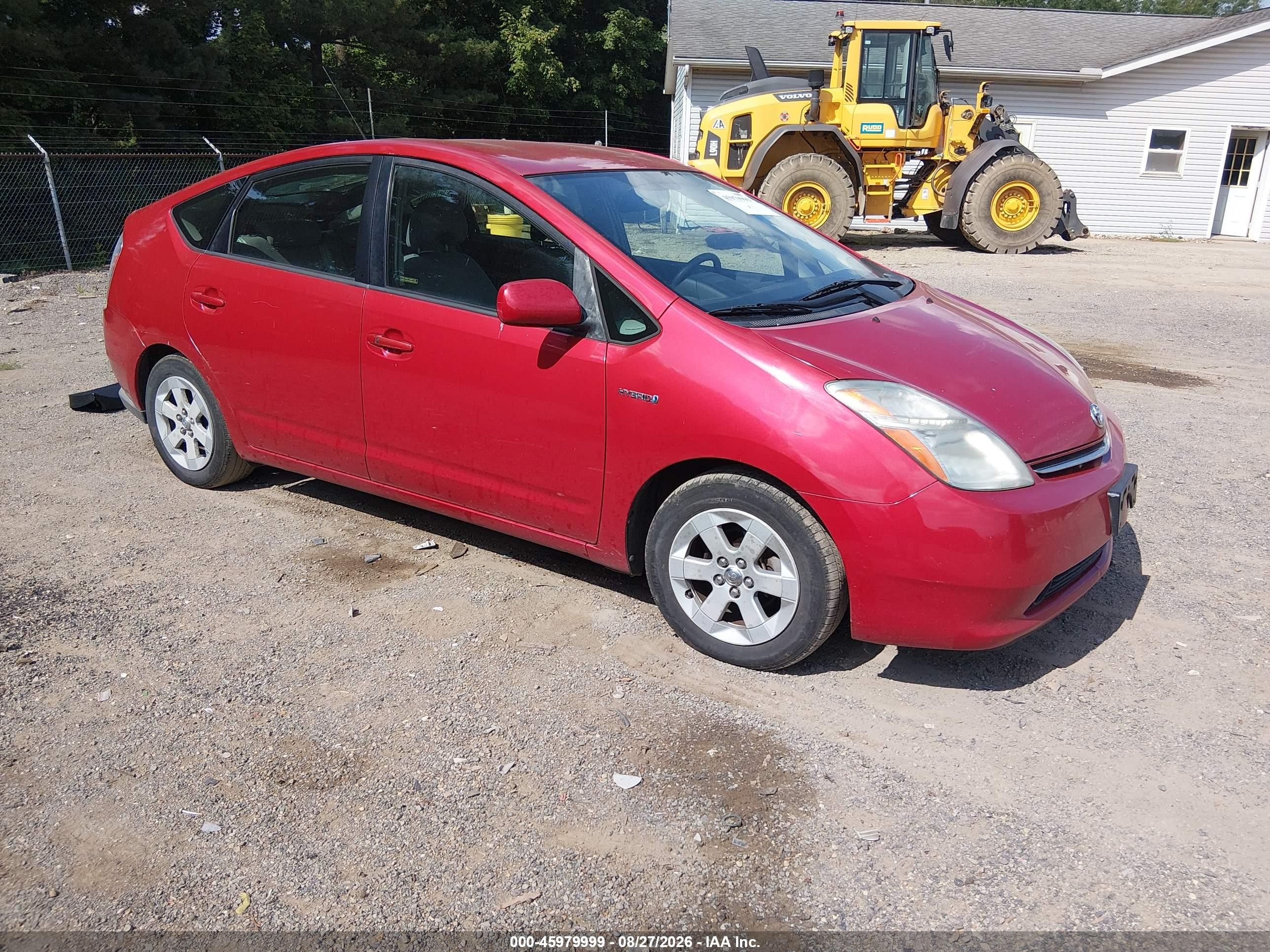 2007 Toyota Prius   Красный vin: JTDKB20U677613579