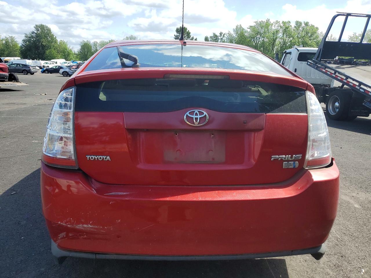 2007 Toyota Prius Base Красный vin: JTDKB20U677616966