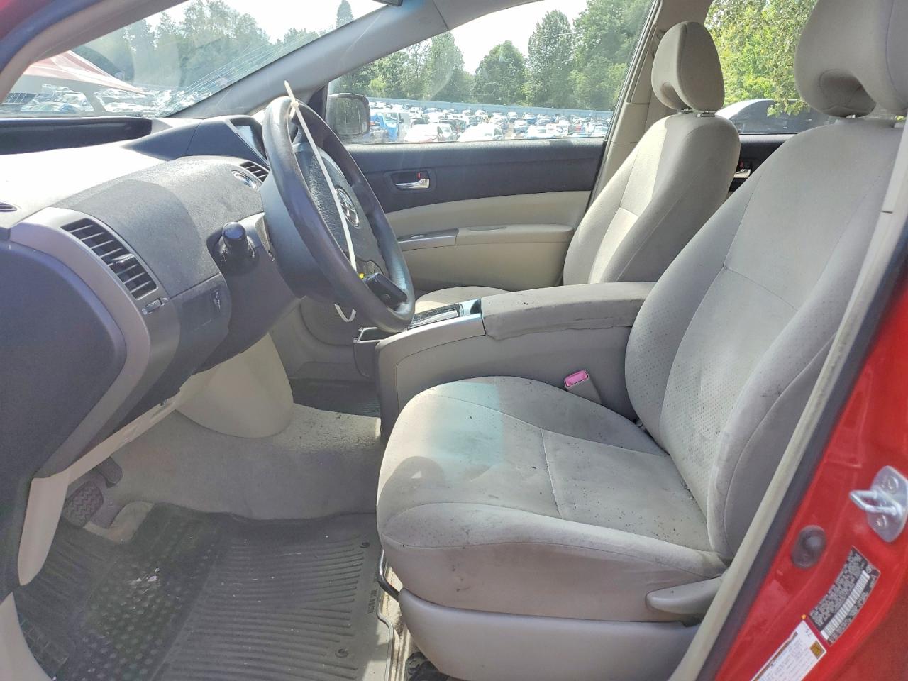 2007 Toyota Prius Base Красный vin: JTDKB20U677616966