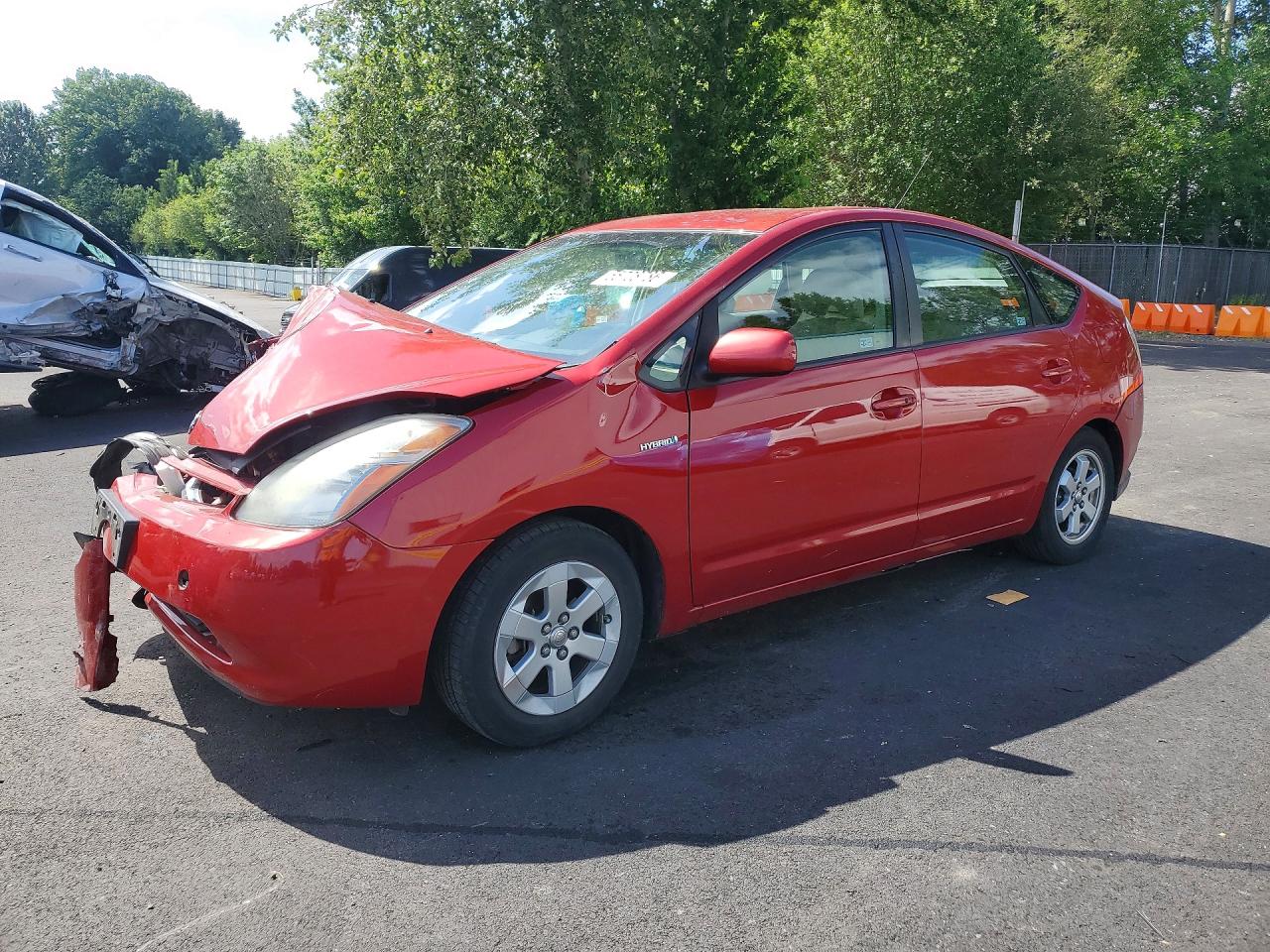 2007 Toyota Prius Base Красный vin: JTDKB20U677616966