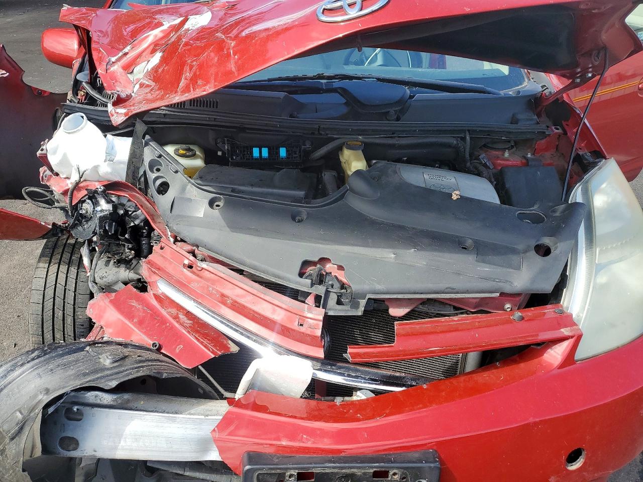 2007 Toyota Prius Base Красный vin: JTDKB20U677616966